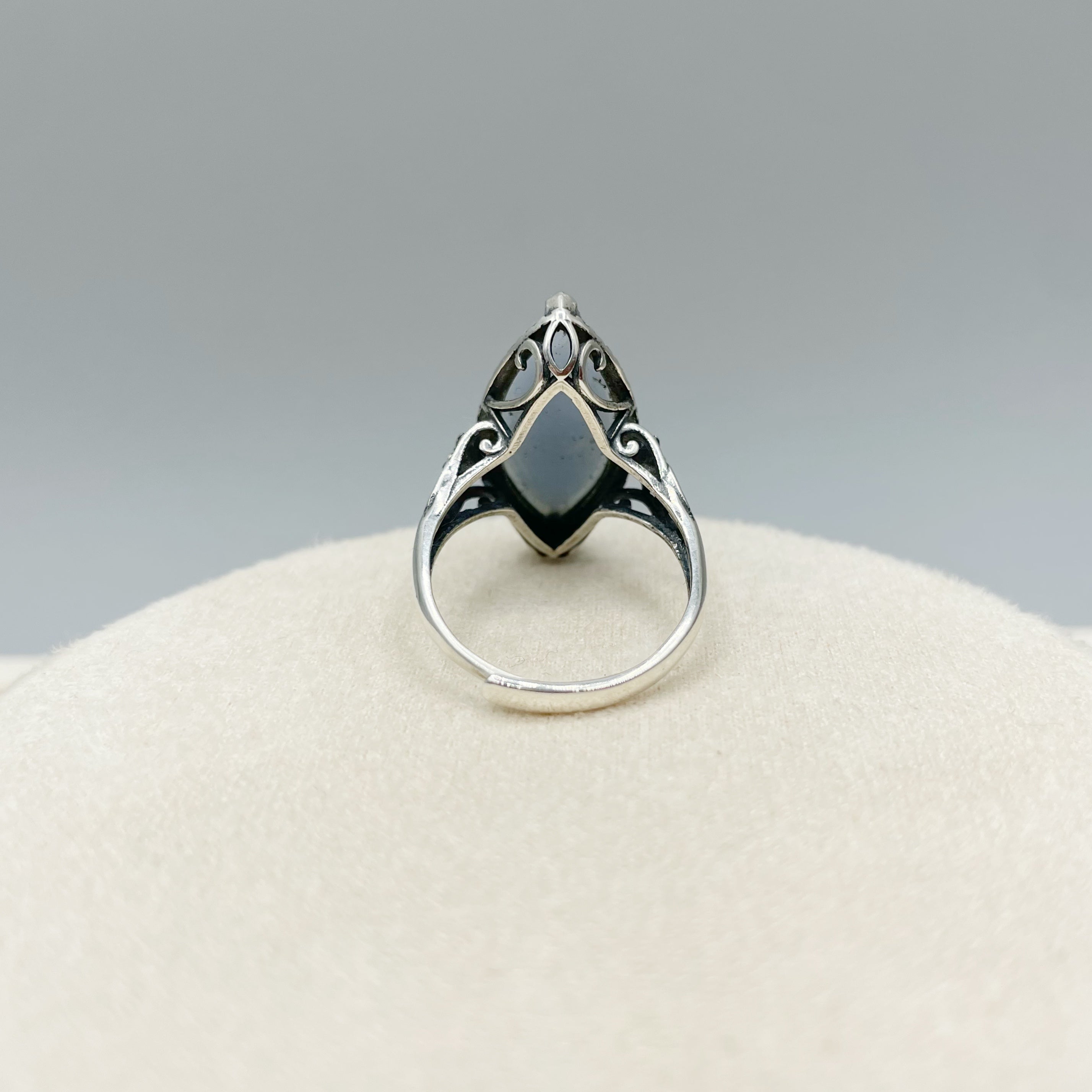 Anello Angelite e Argento 925