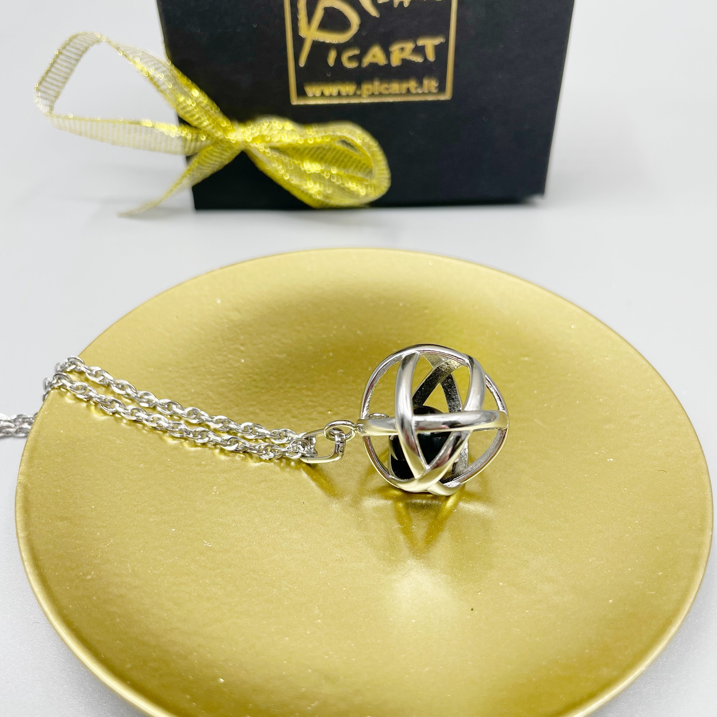 Collana Genesa - Tormalina e Acciaio Inossidabile