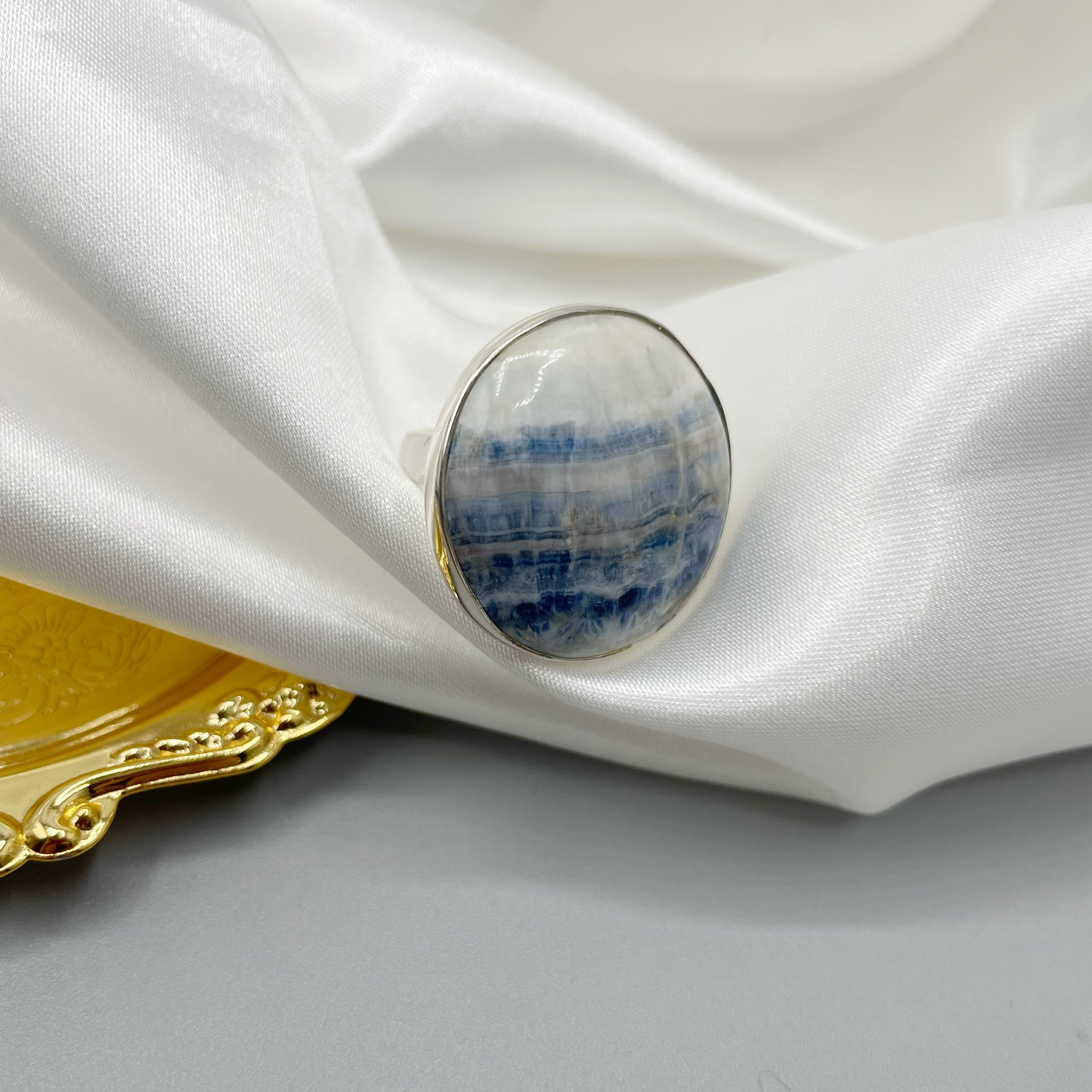 Anello Sheelite e Argento 925 - Tondo