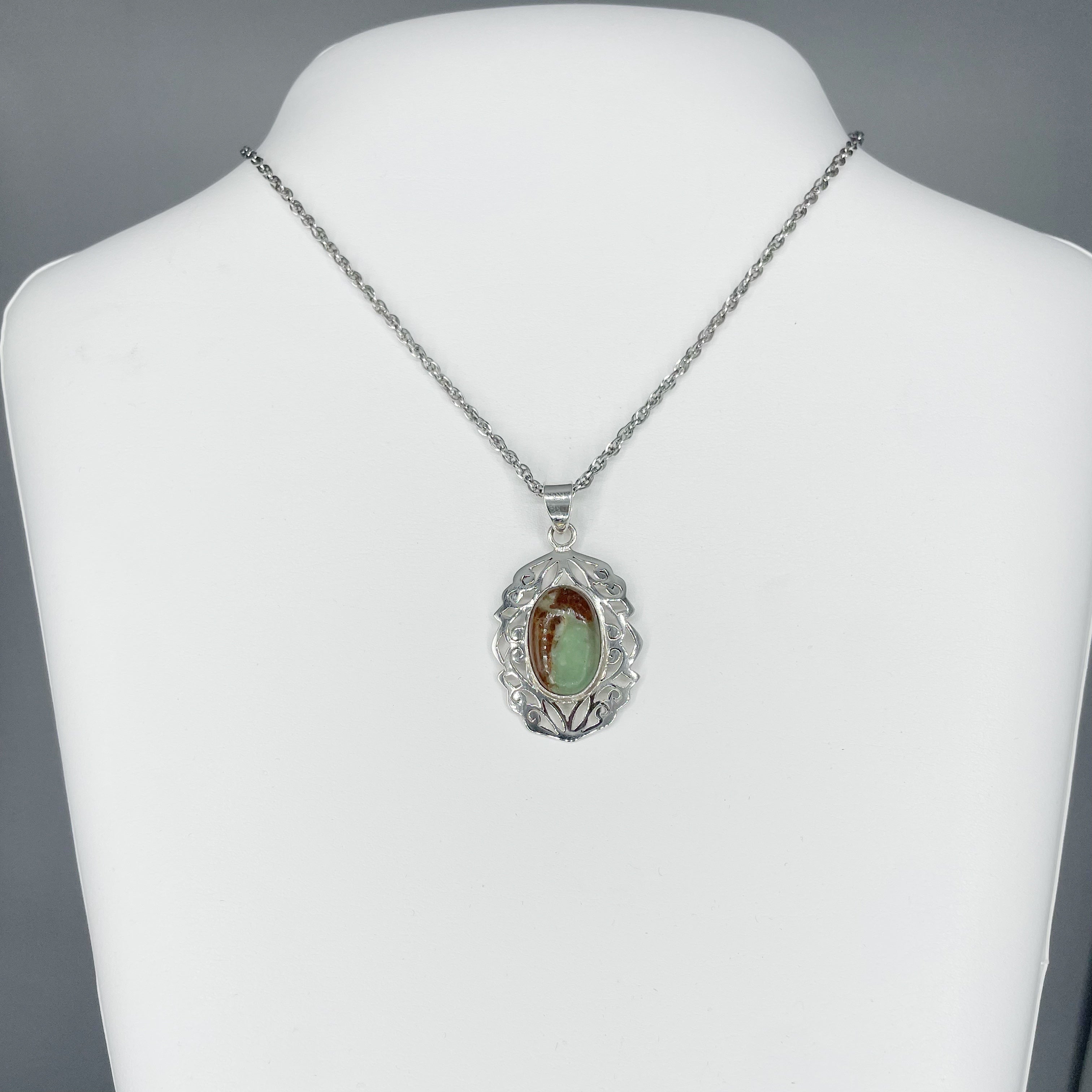 Ciondolo Crisoprasio Diadema - Argento 925