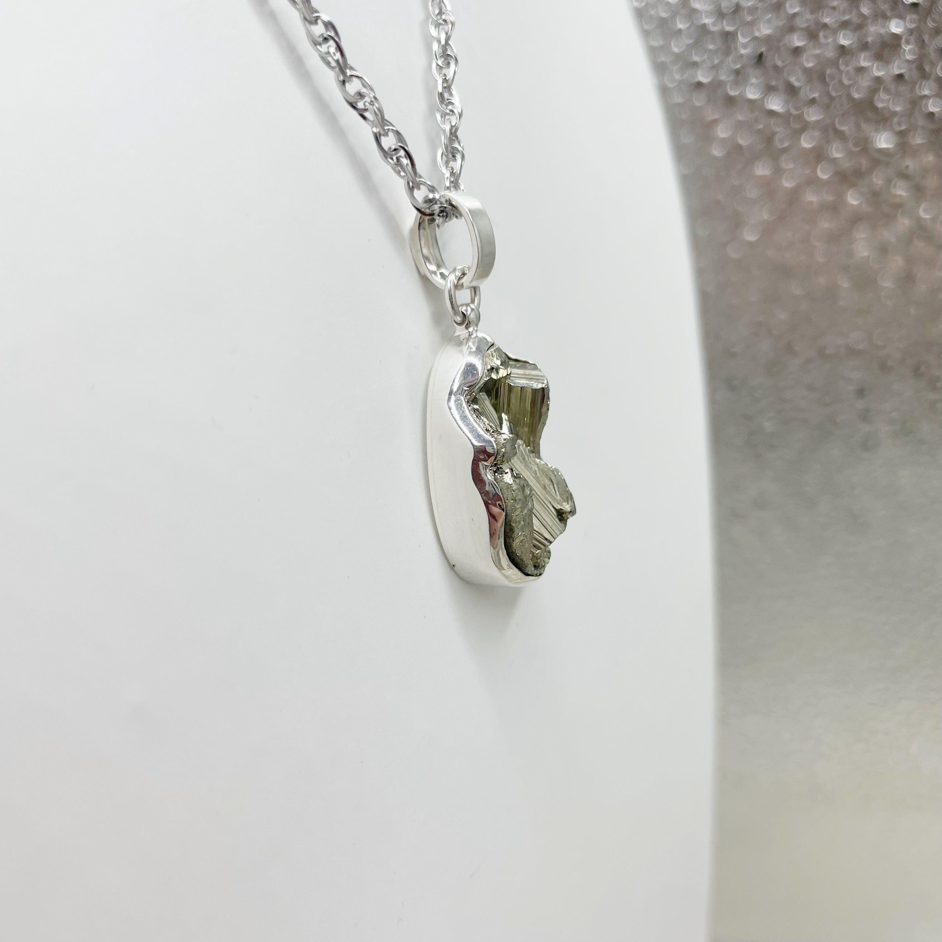 Ciondolo Pirite Grezza - Argento 925