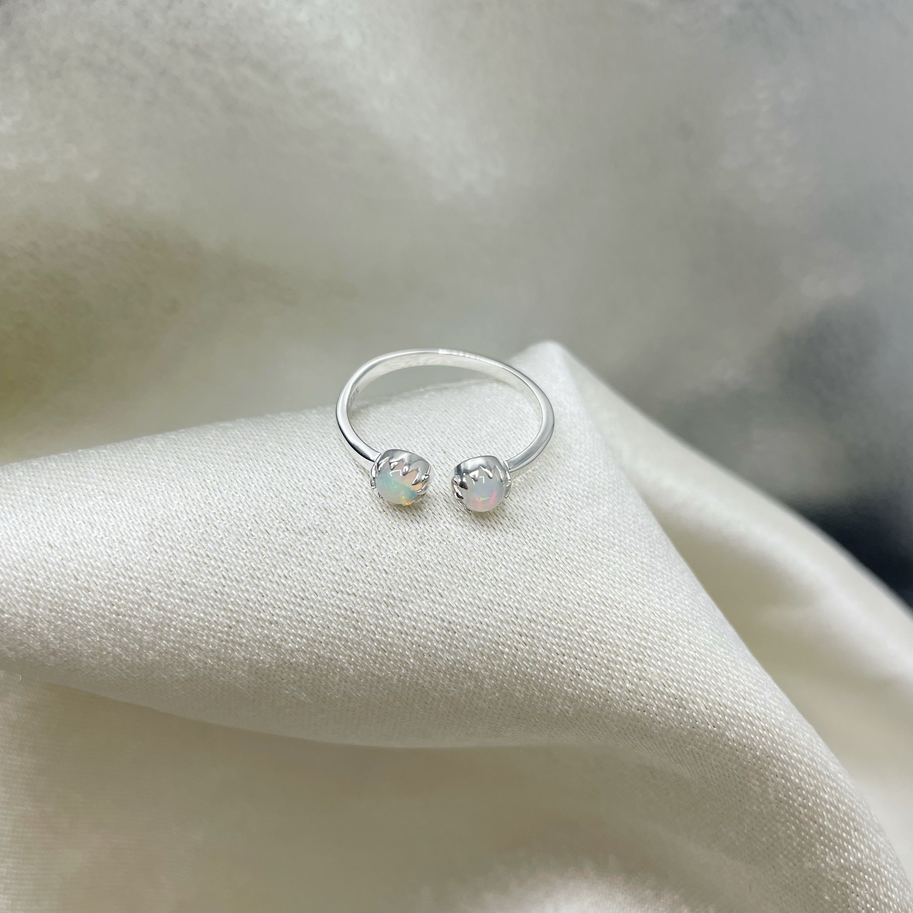 Anello Gemini - Opale e Argento 925