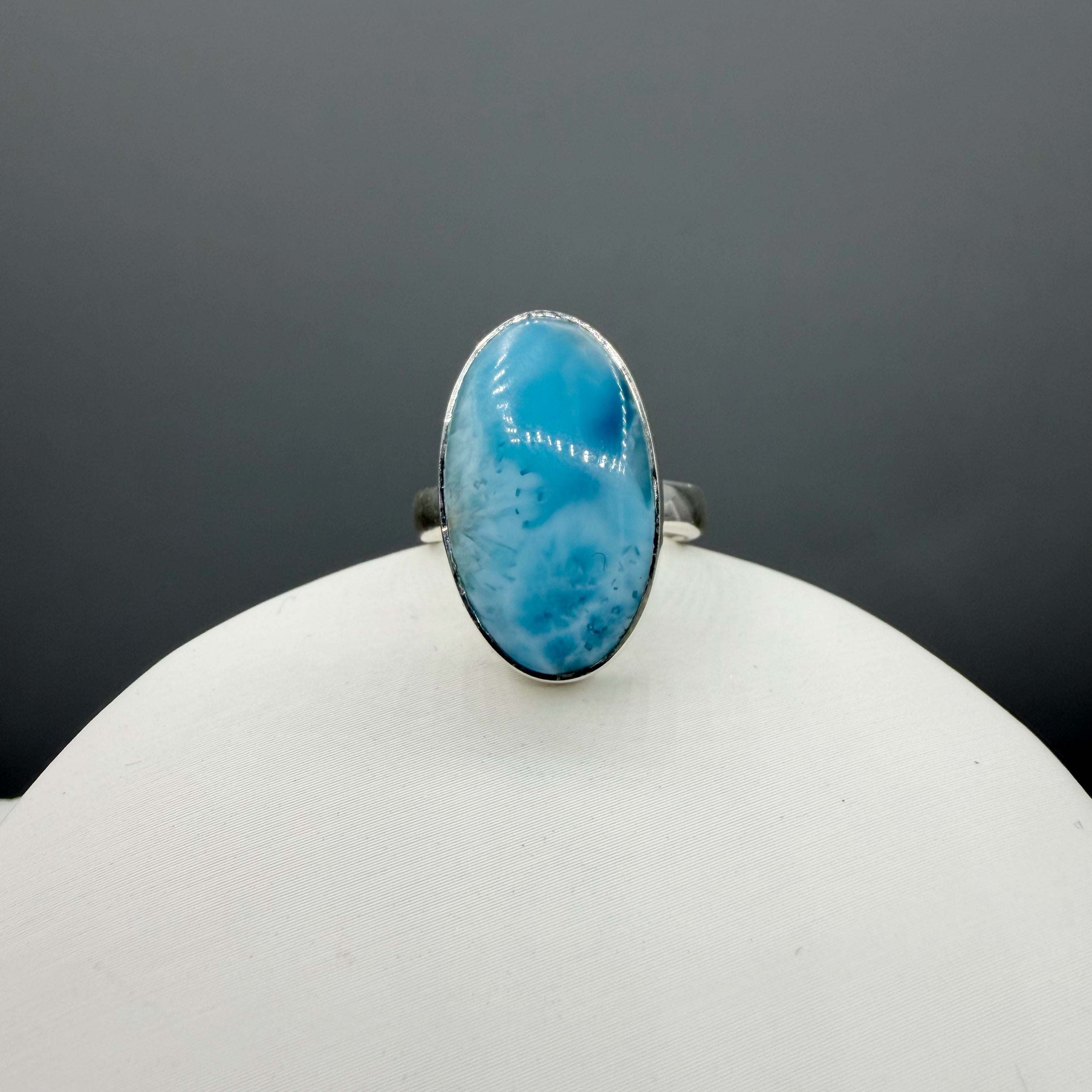 Anello Larimar Argento 925 - Ovale