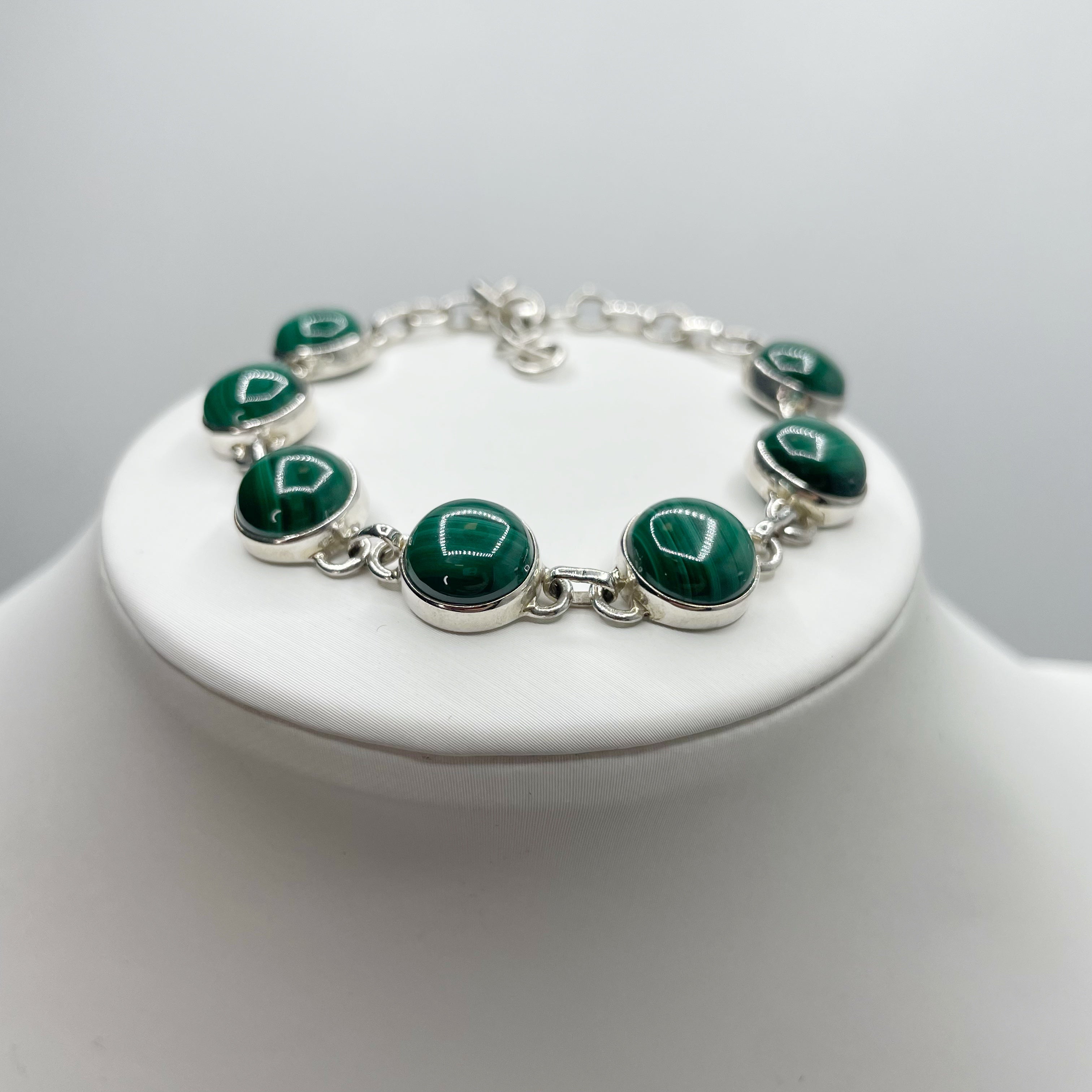Bracciale Malachite e Argento 925