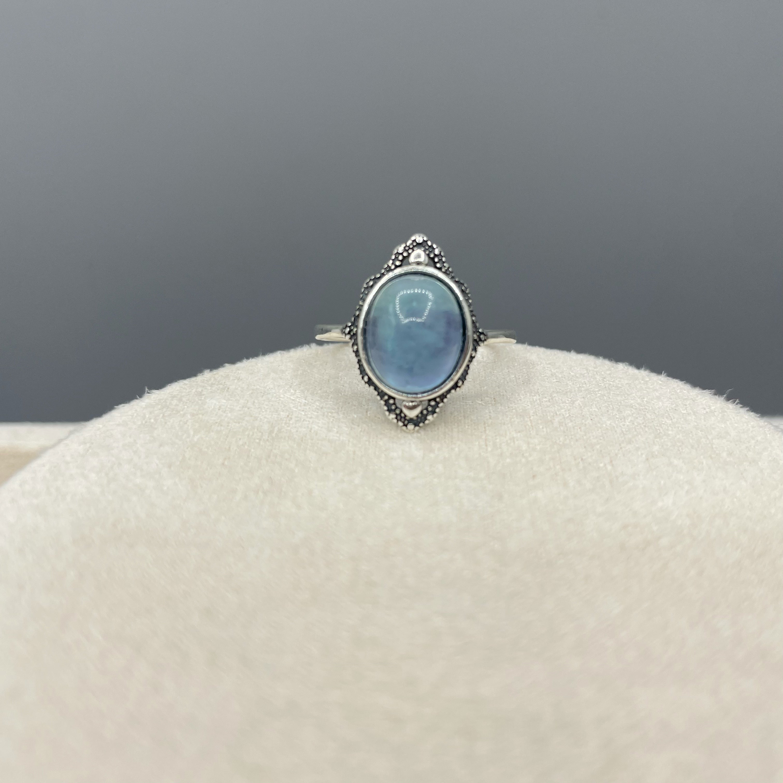 Anello Acquamarina Vintage - Argento 925