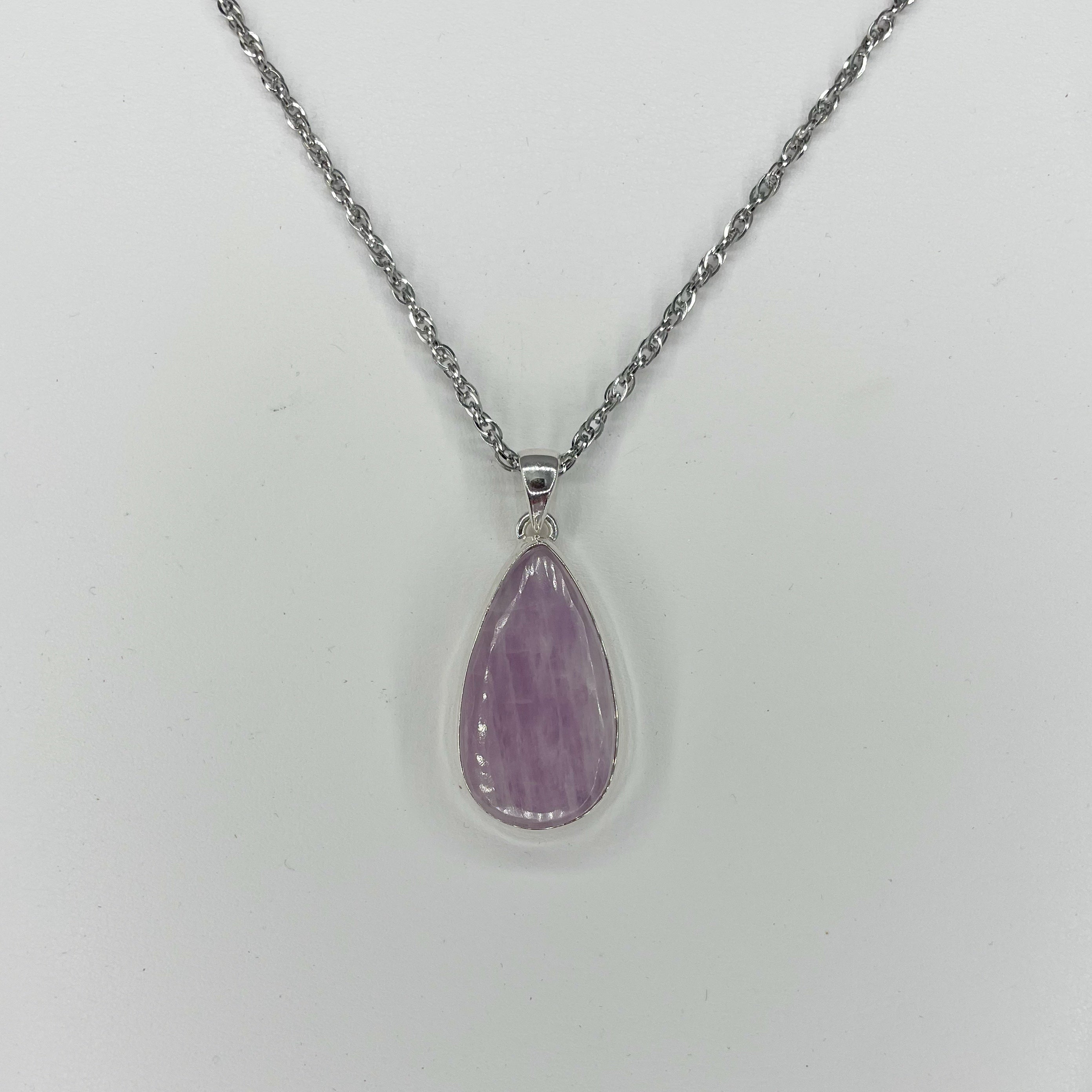 Ciondolo Kunzite a Goccia - Argento 925