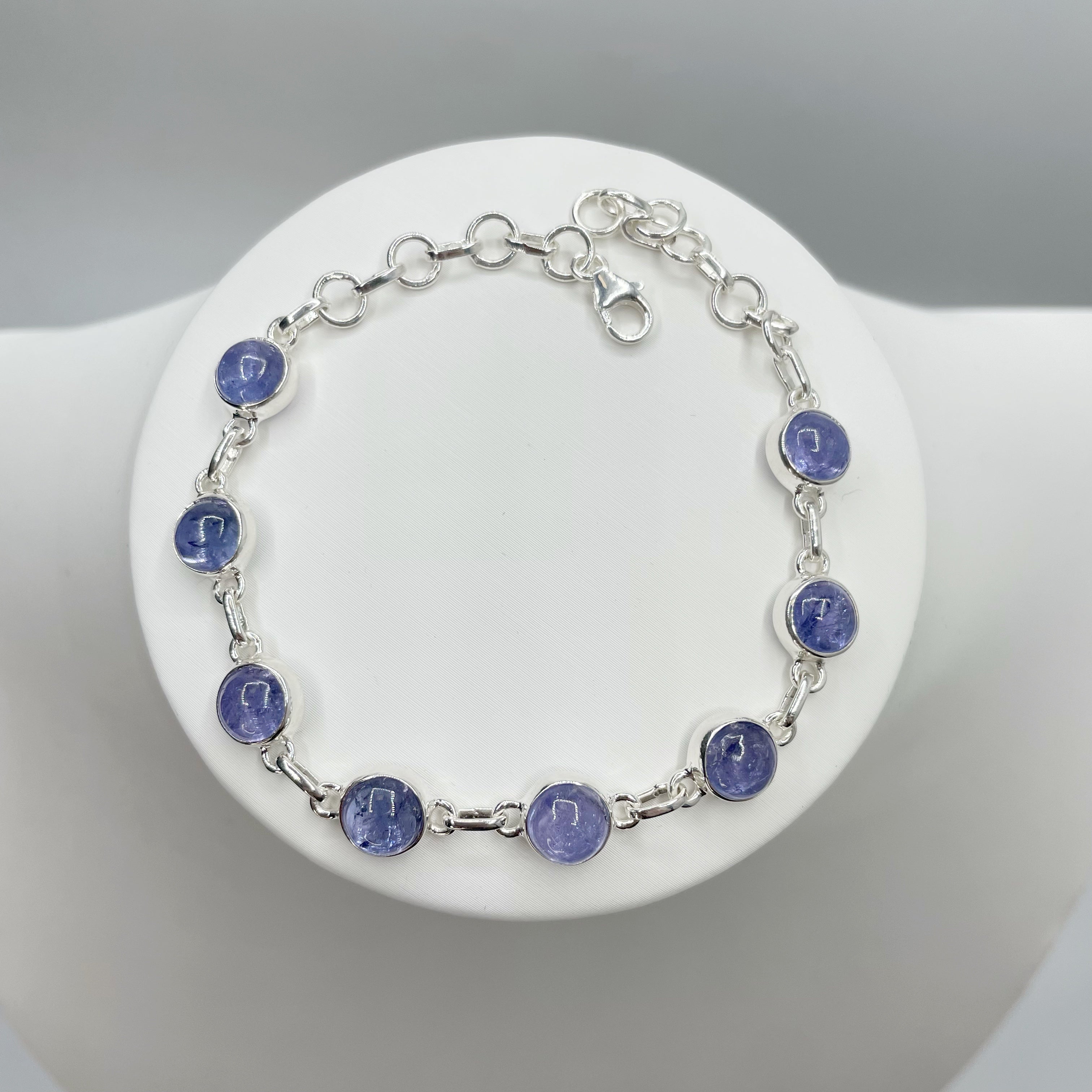 Bracciale Tanzanite e Argento 925 - Tondo