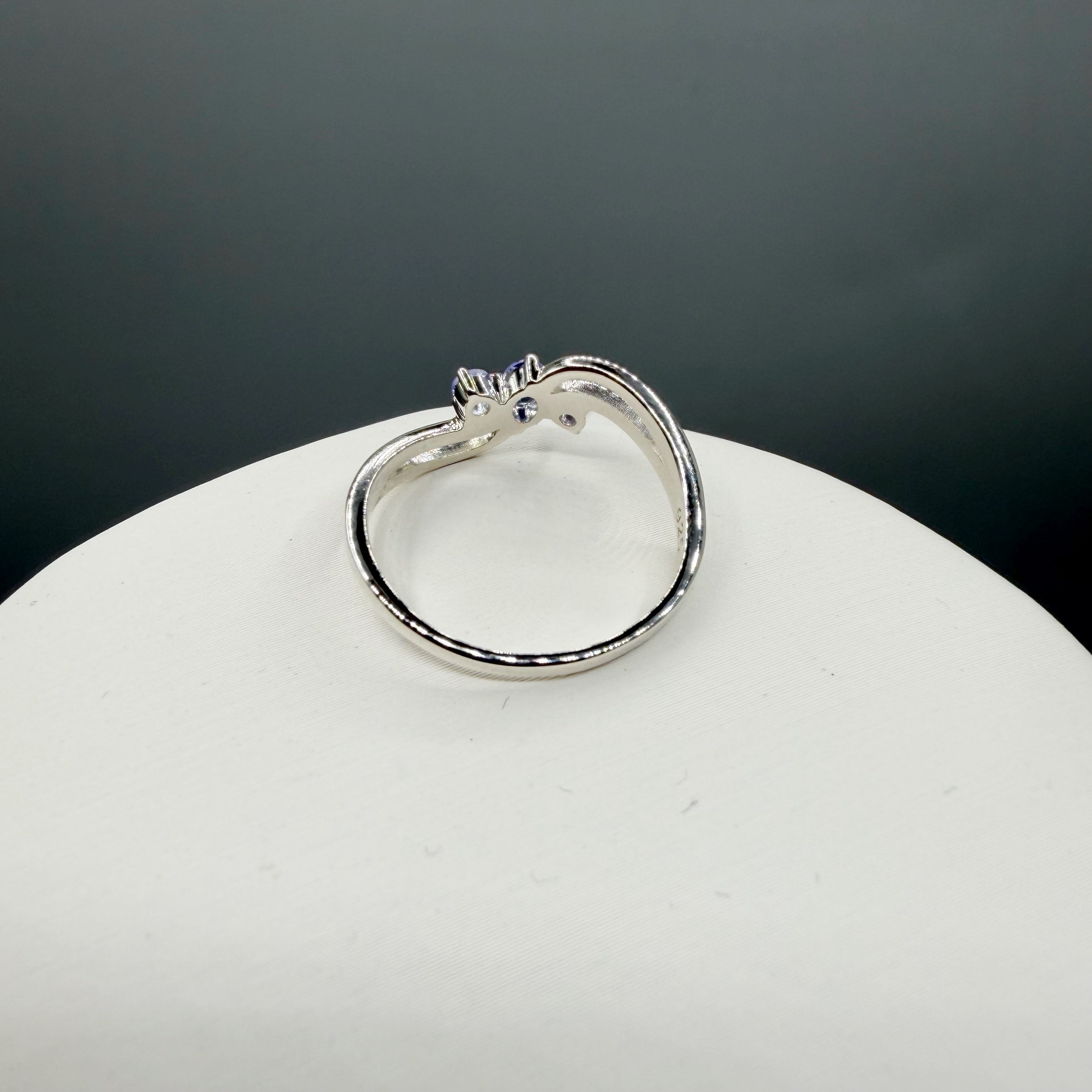 Anello Tanzanite Trilogy | Argento 925 - NON REGOLABILE