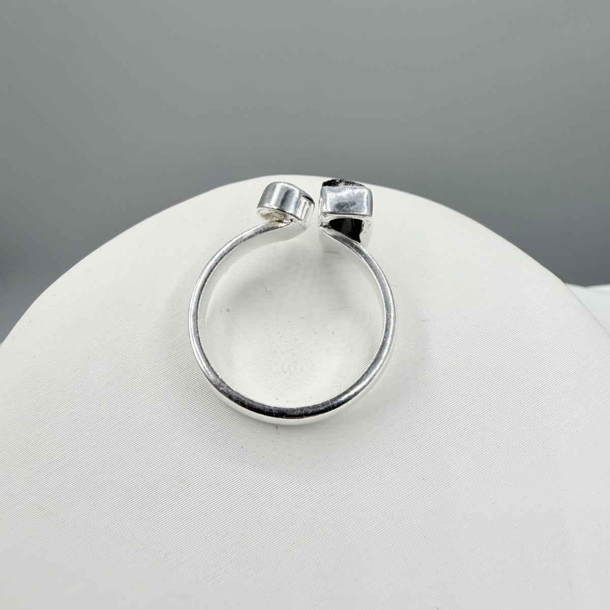 Anello Tormalina e Labradorite Bianca - Argento 925