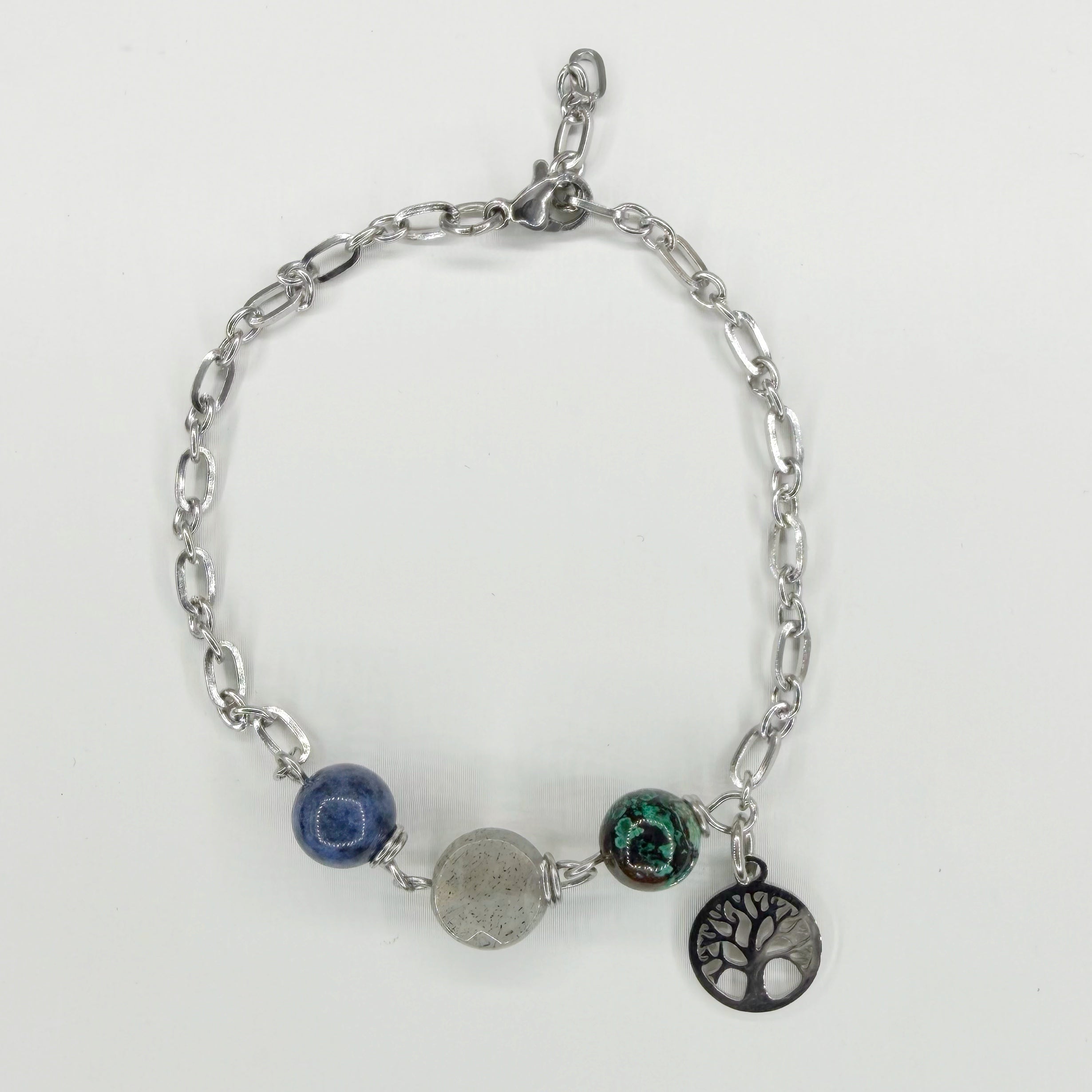 Bracciale Destino - Crisocolla, Dumortierite, Labradorite - LIMITED EDITION