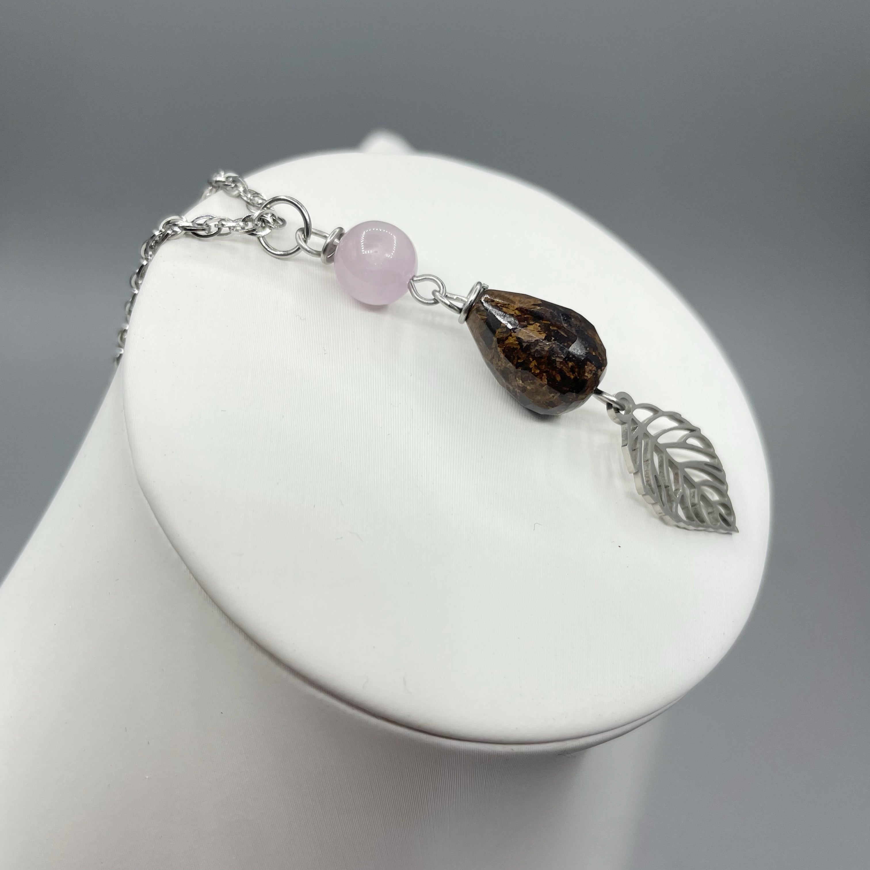 Collana del Destino - Kunzite e Bronzite