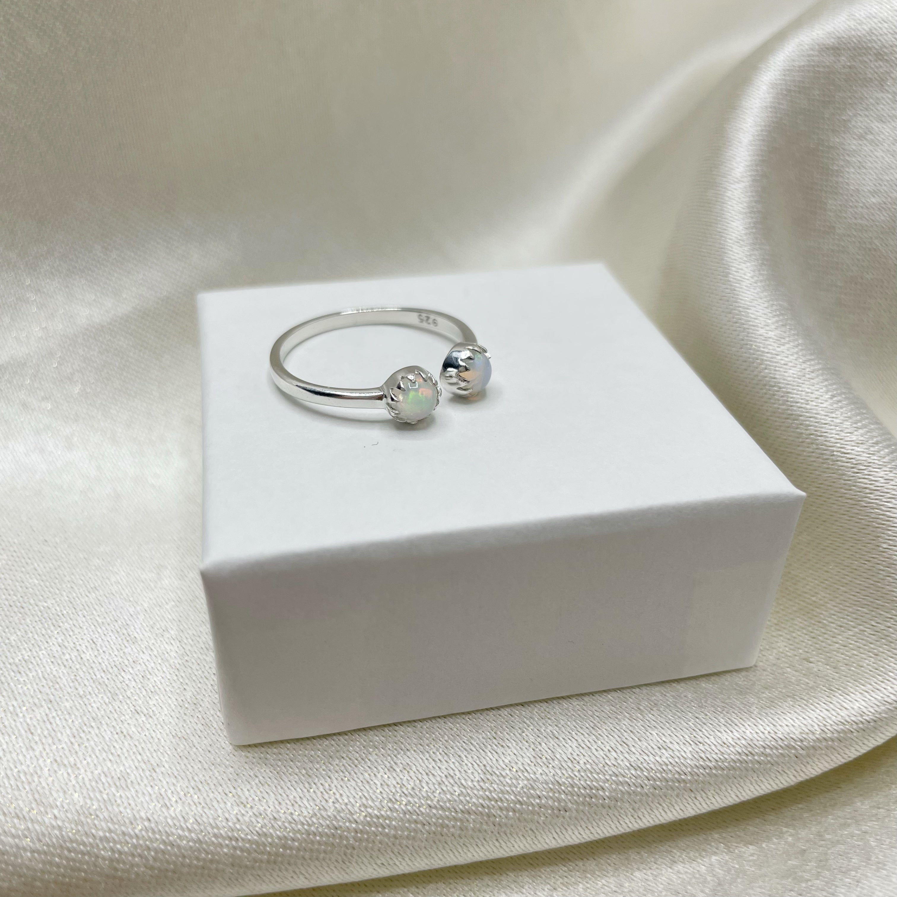 Anello Gemini - Opale e Argento 925