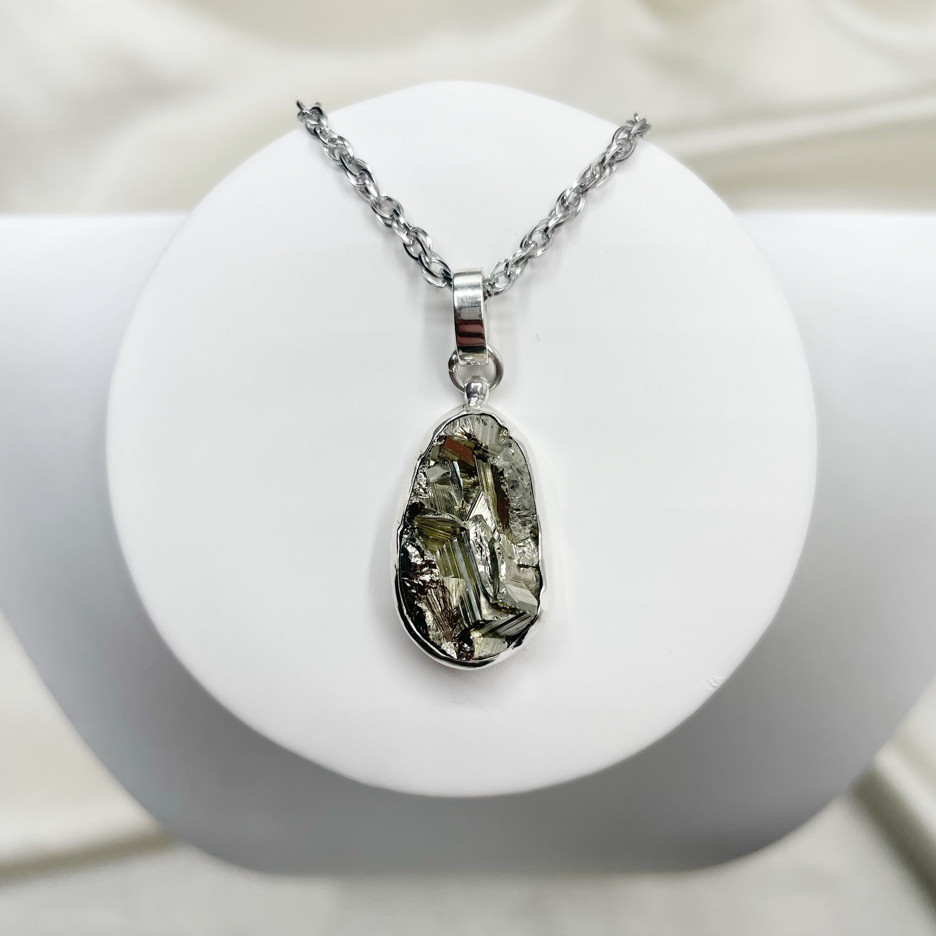 Ciondolo Pirite Grezza - Argento 925