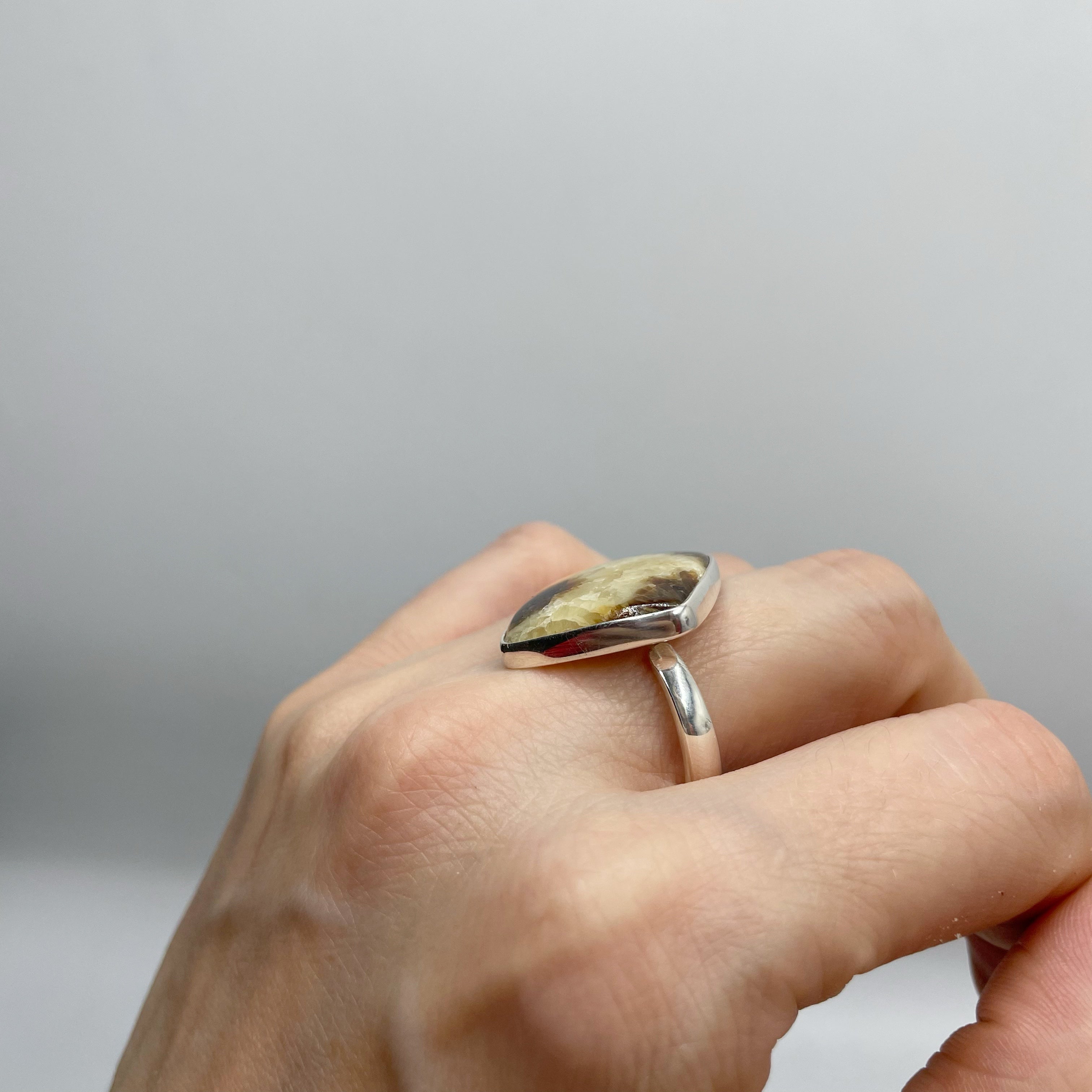 Anello Septaria Rombo - Argento 925