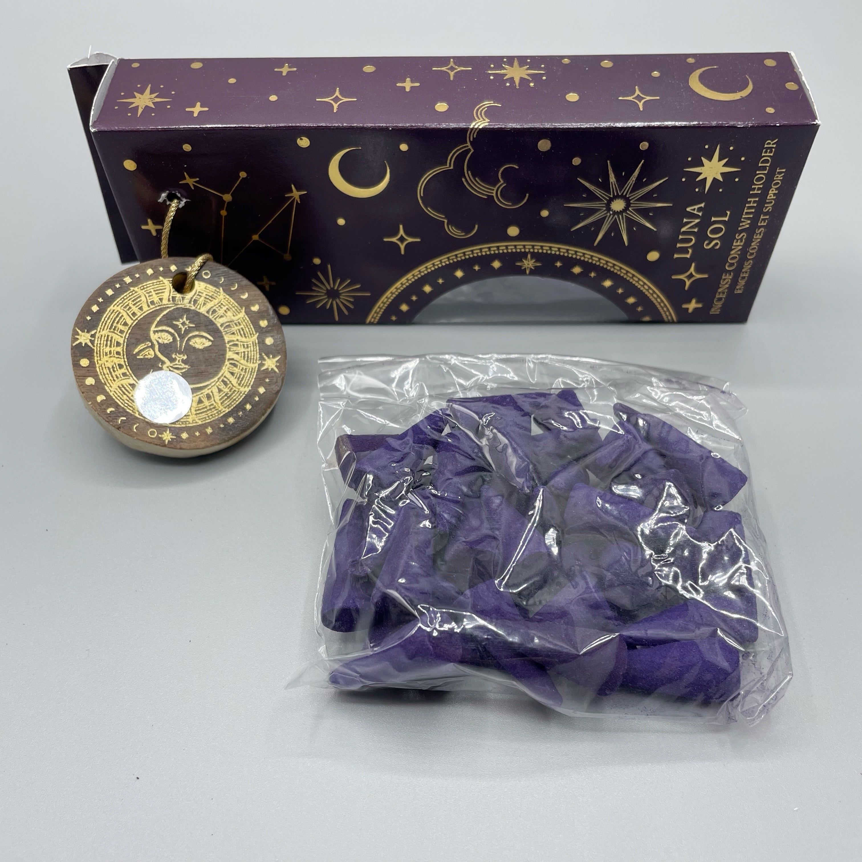 Incenso a coni con supporto - Luna & Sol