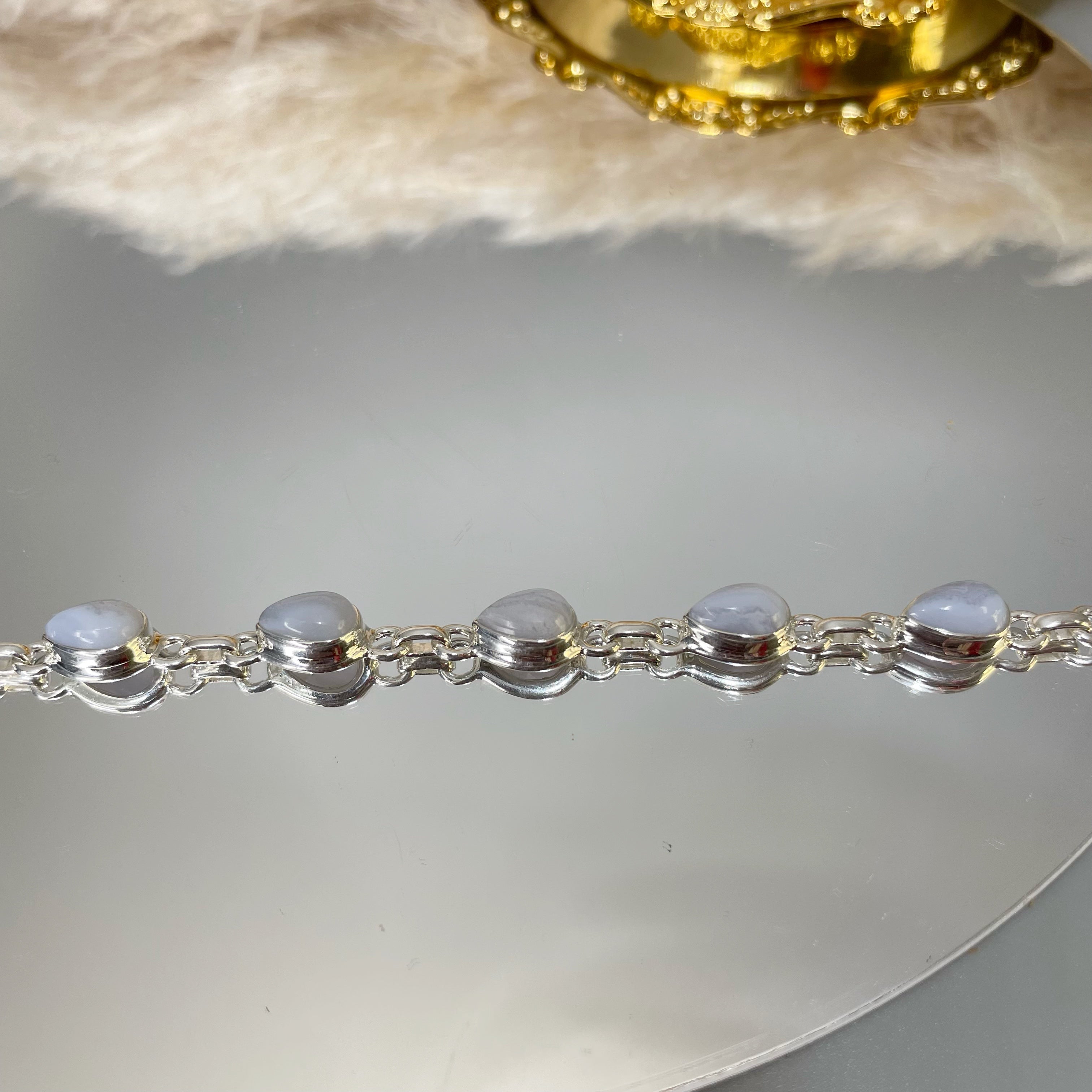 Bracciale Calcedonio e Argento 925