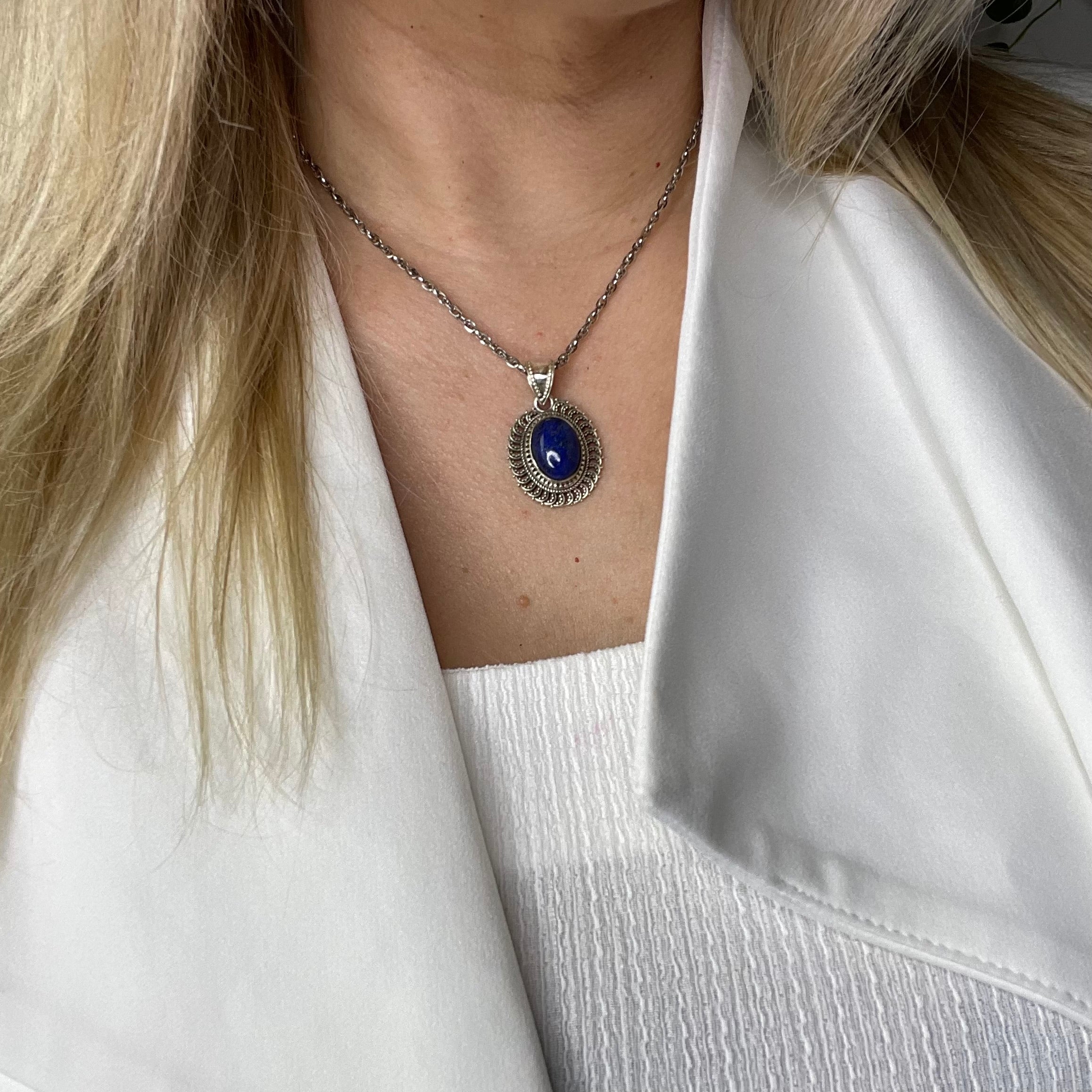 Ciondolo Lapislazzuli Diadema - Argento 925