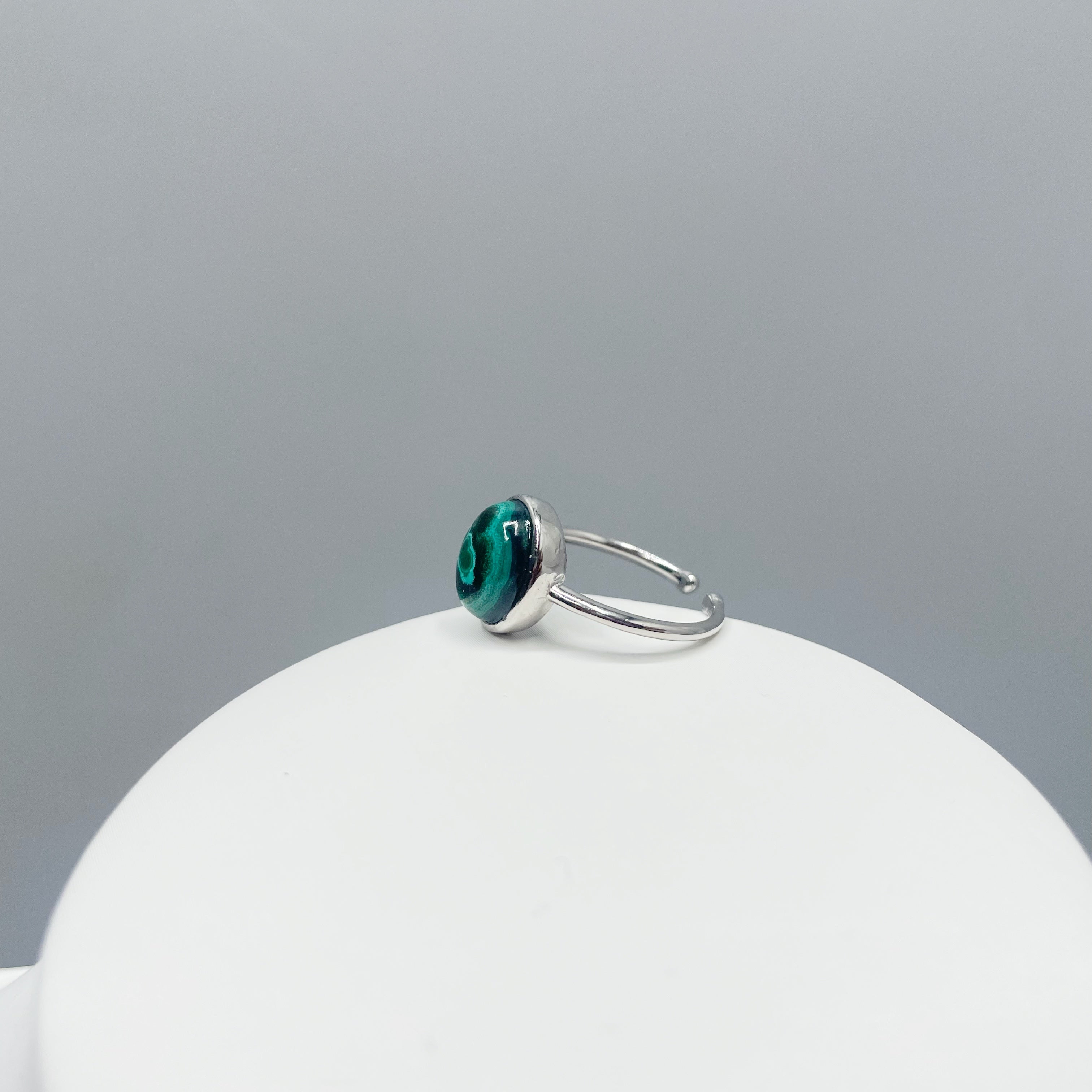 Anello Malachite Simple - Argento 925