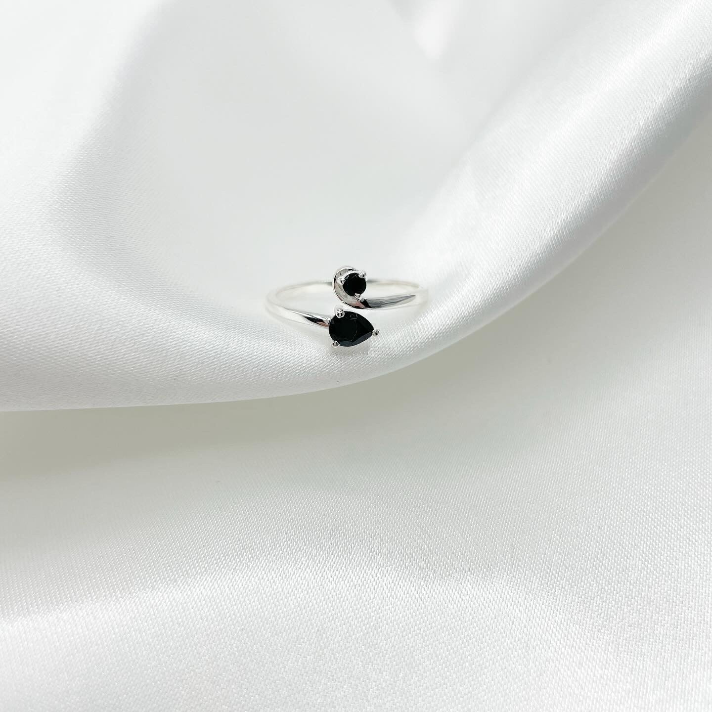 Anello Force - Tormalina nera e Argento 925