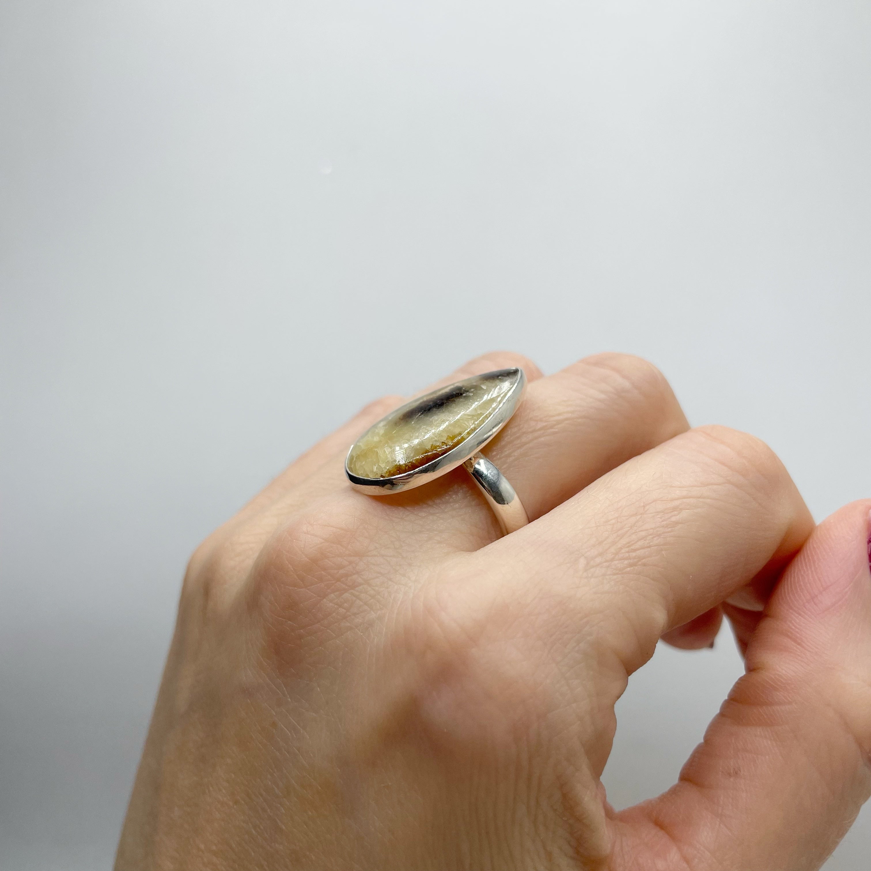 Anello Septaria a Goccia - Argento 925