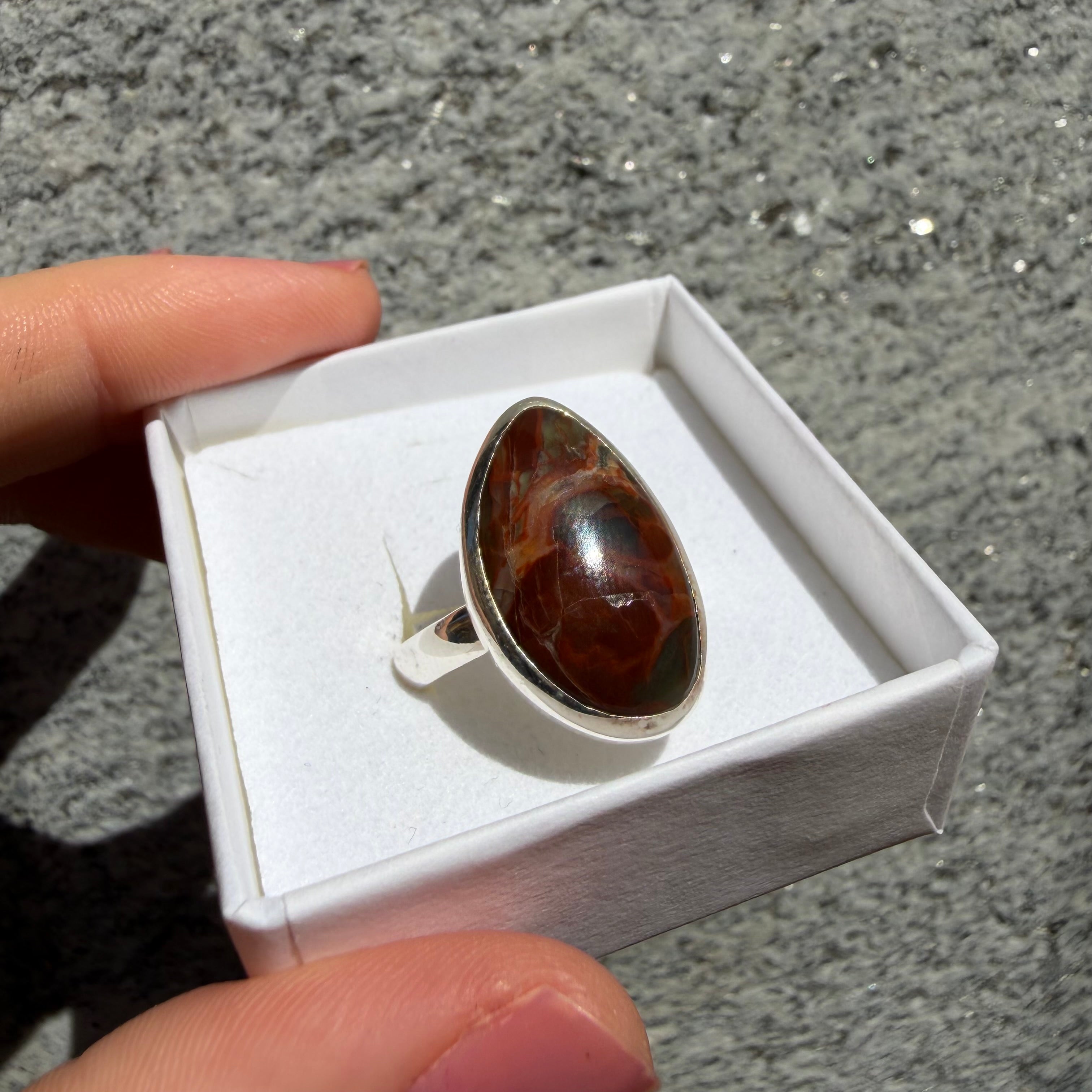 Anello Diaspro Argento 925