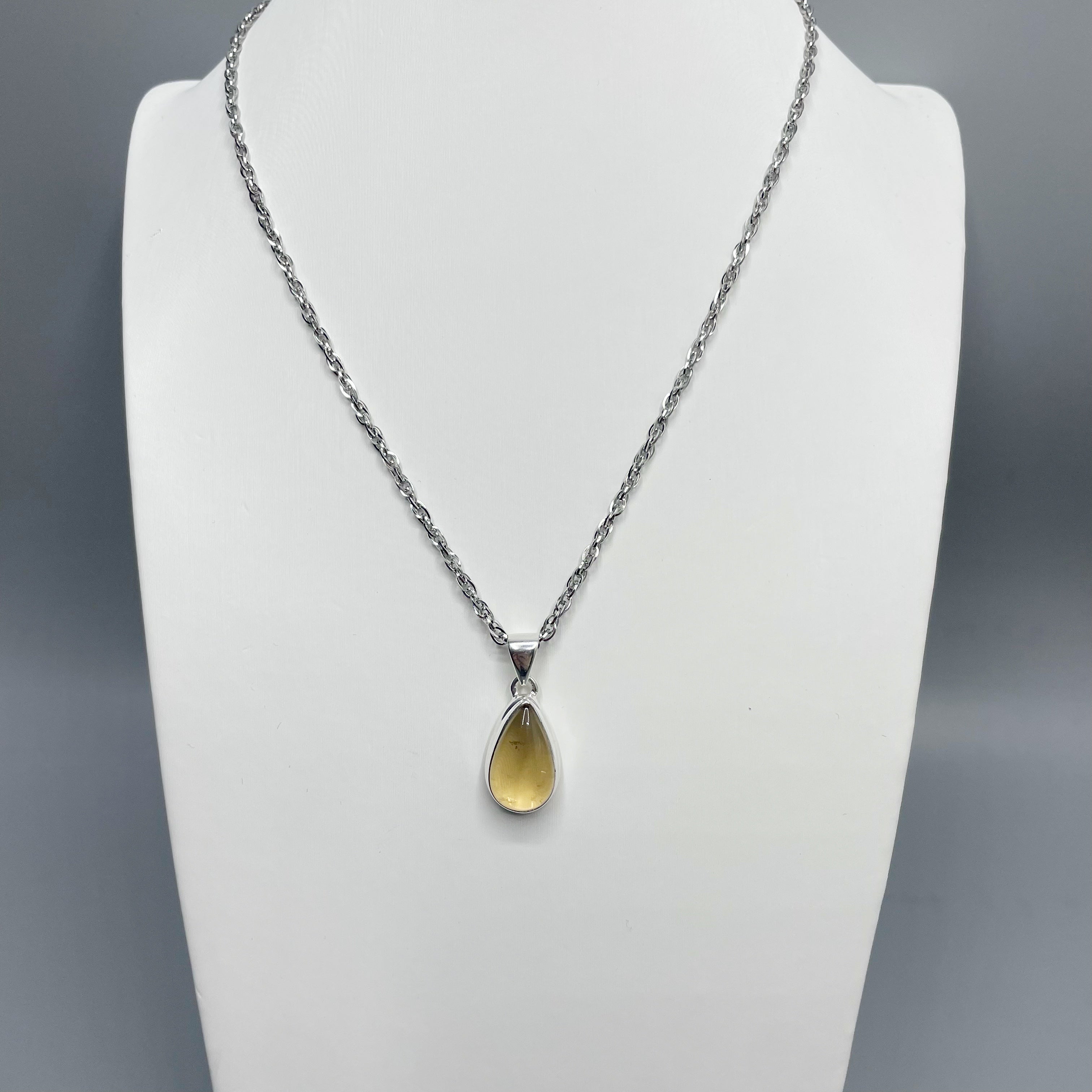 Ciondolo Quarzo Citrino Naturale - Argento 925