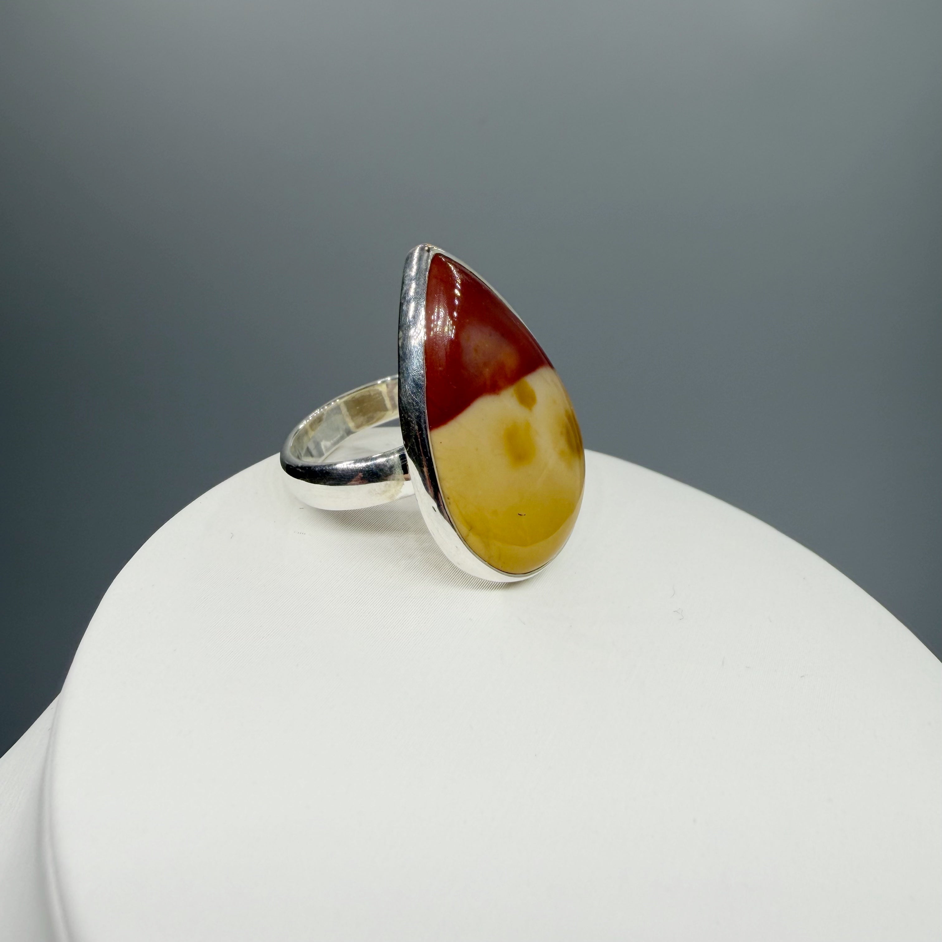 Anello Mookaite e Argento 925
