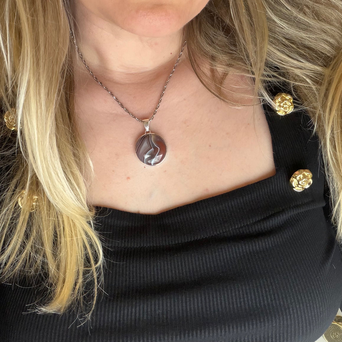 Ciondolo Occhio di Shiva Argento 925 - Tondo