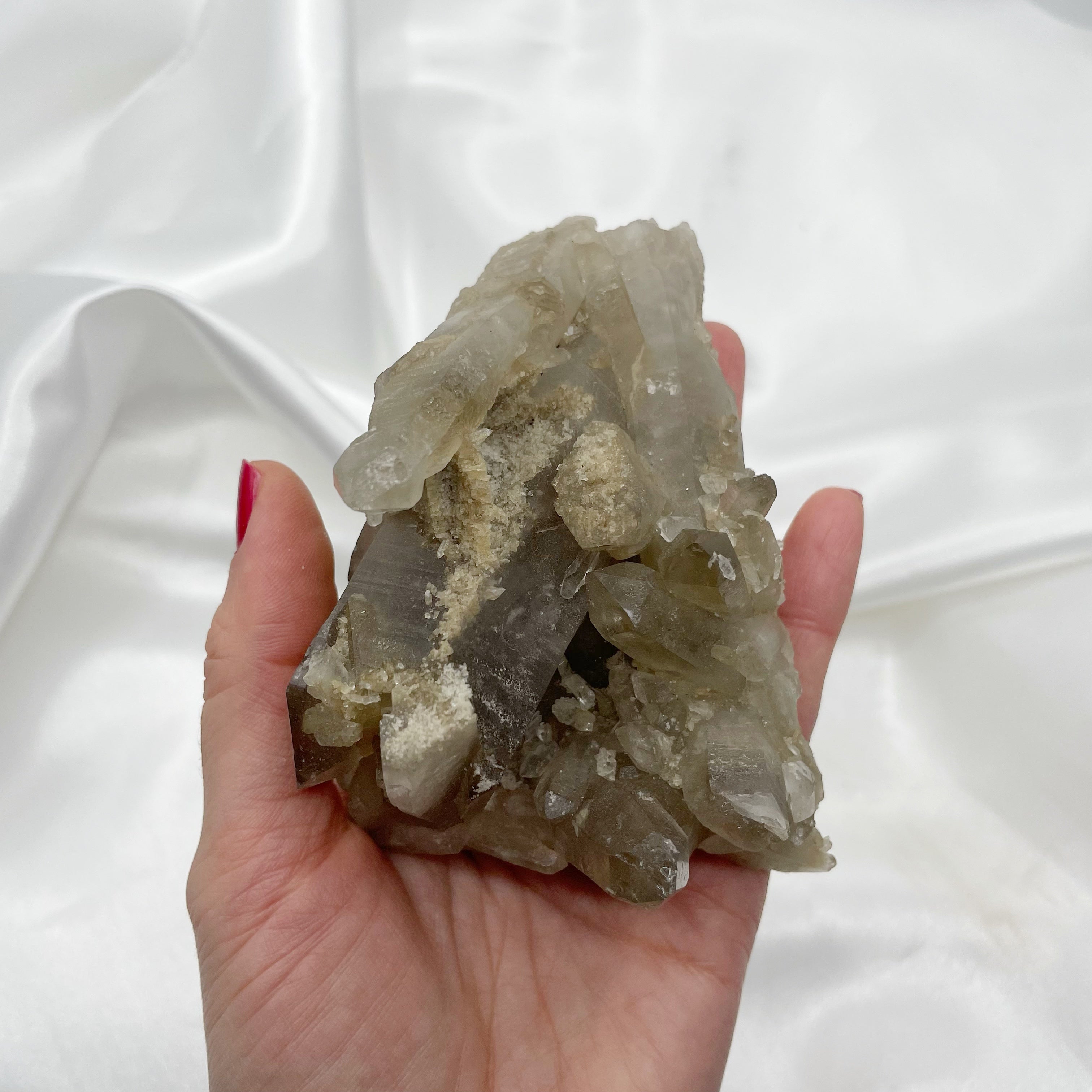 Drusa di Quarzo Fumè