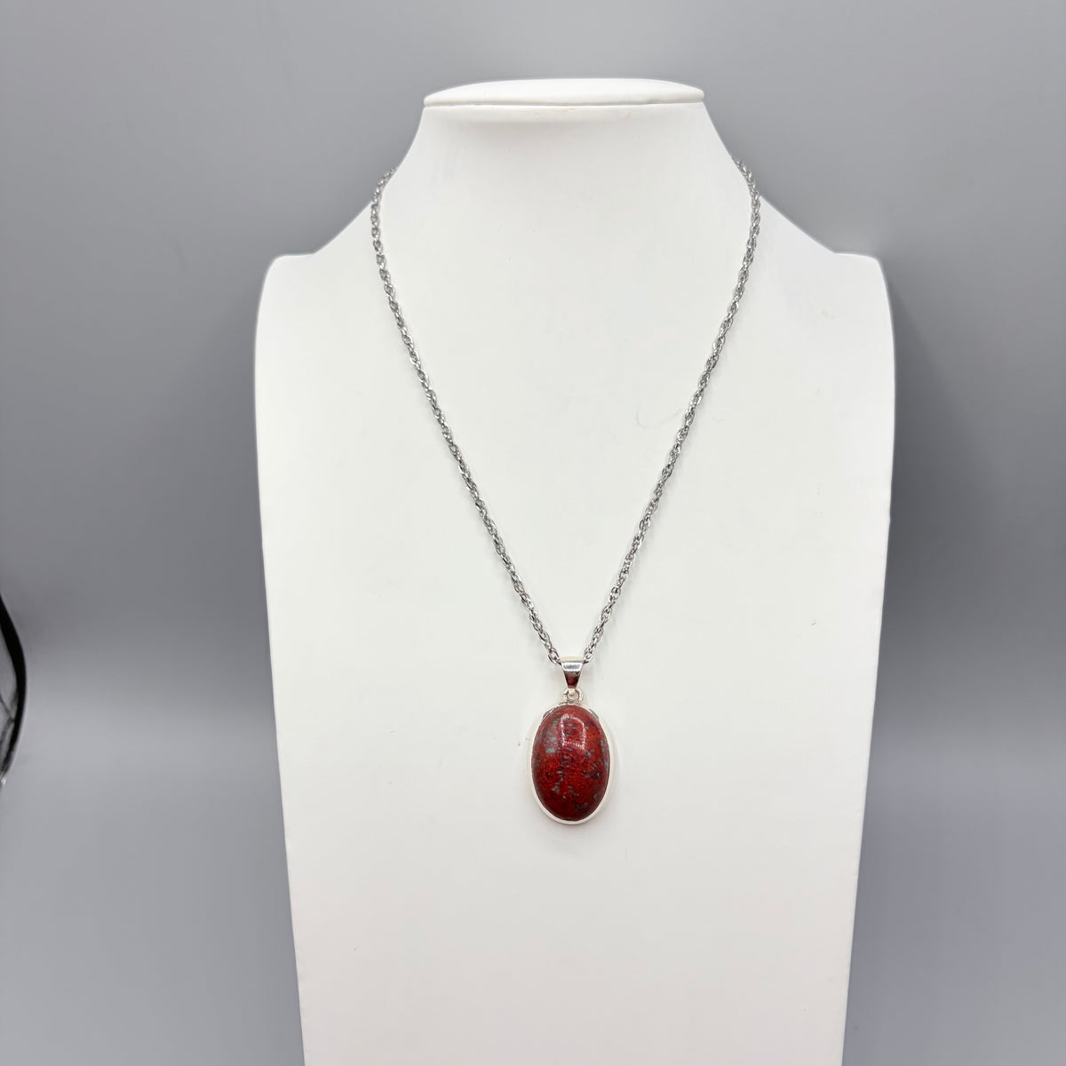 Ciondolo Cuprite e Argento 925 - Ovale