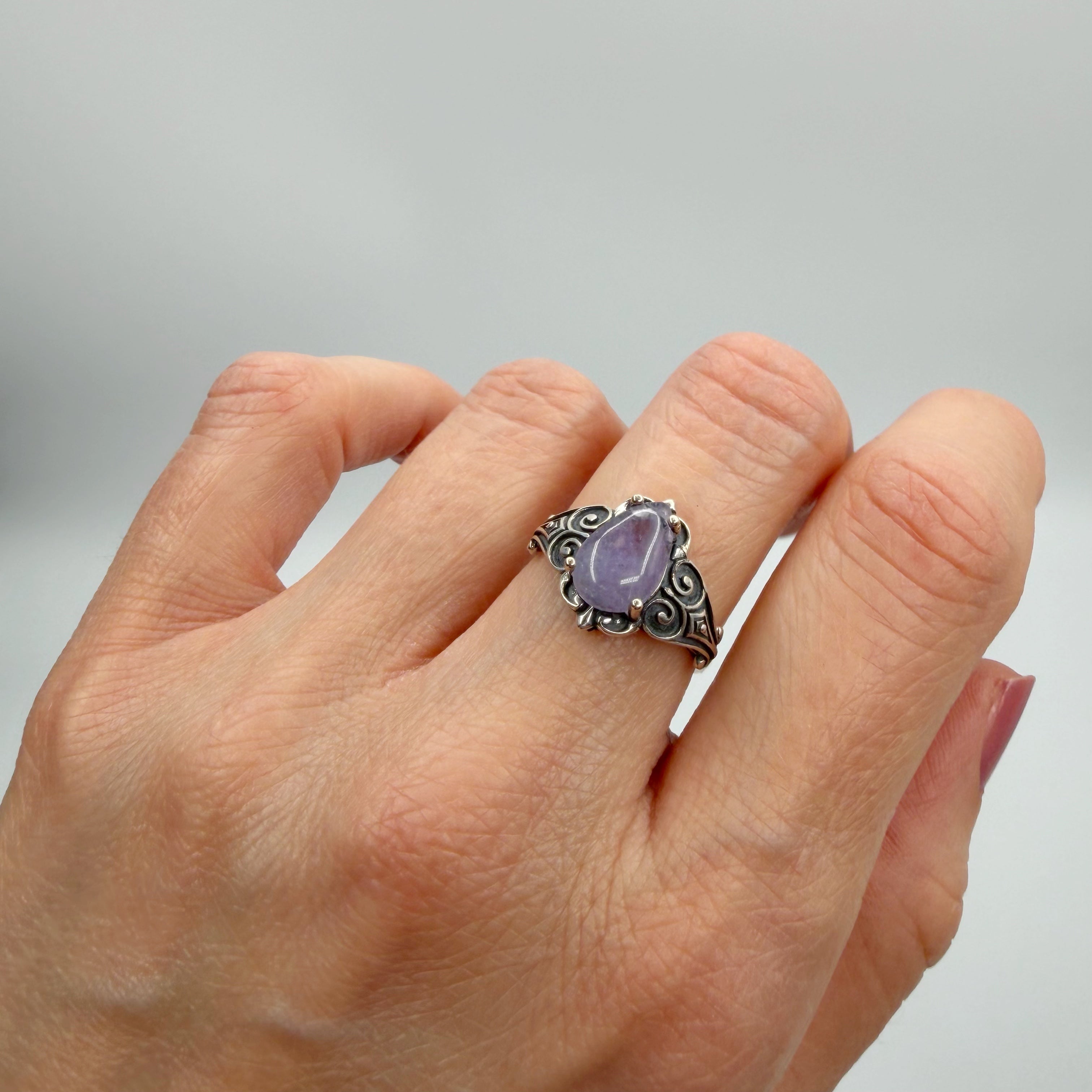 Anello Hackmanite e Argento 925