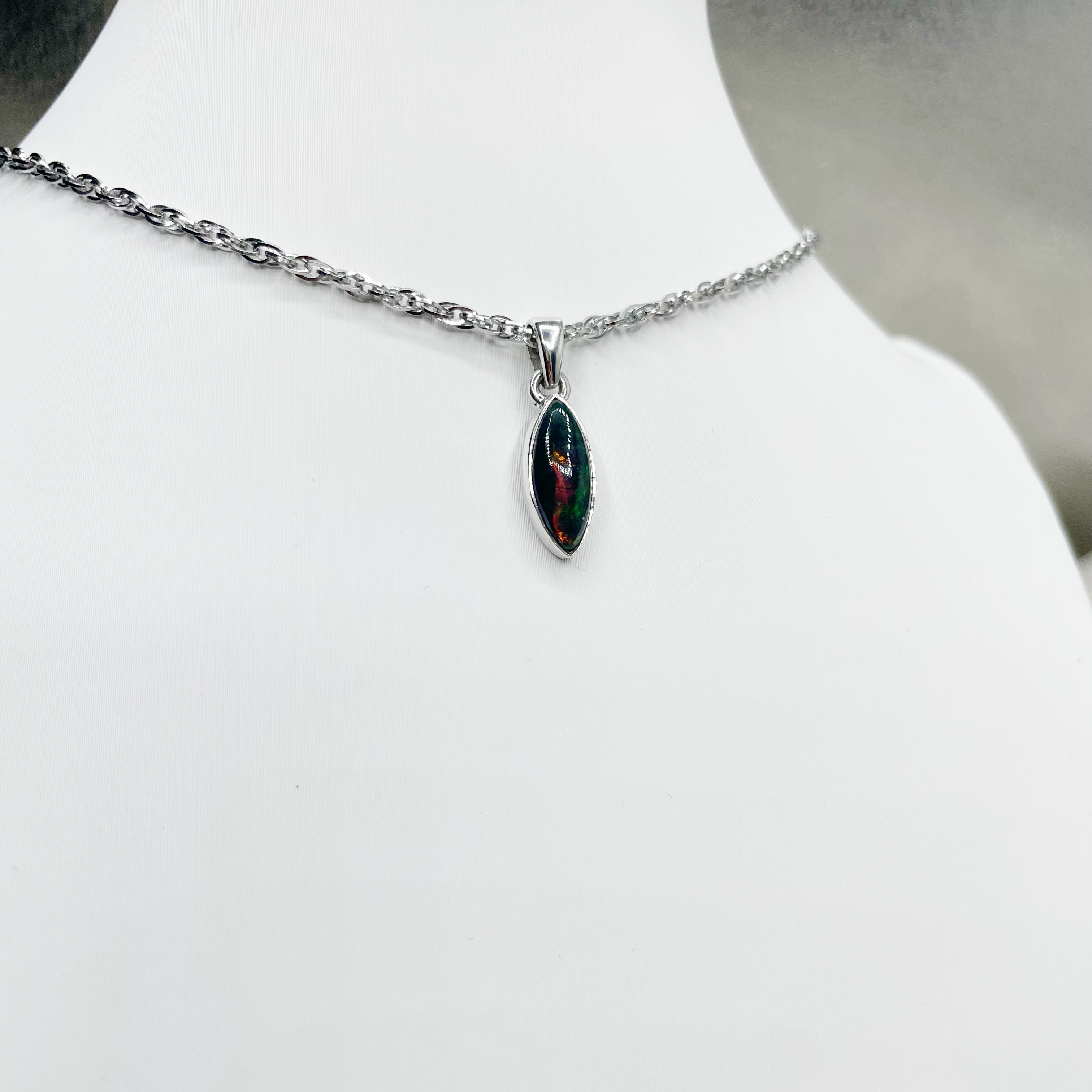 Ciondolo Opale Nero Chalama - Argento 925