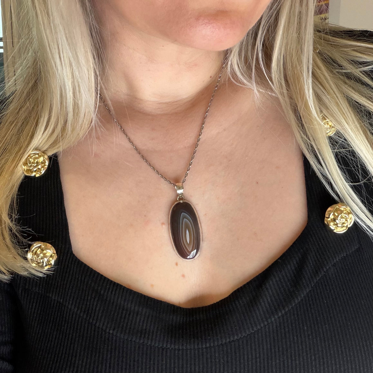 Ciondolo Occhio di Shiva Argento 925 - Ovale