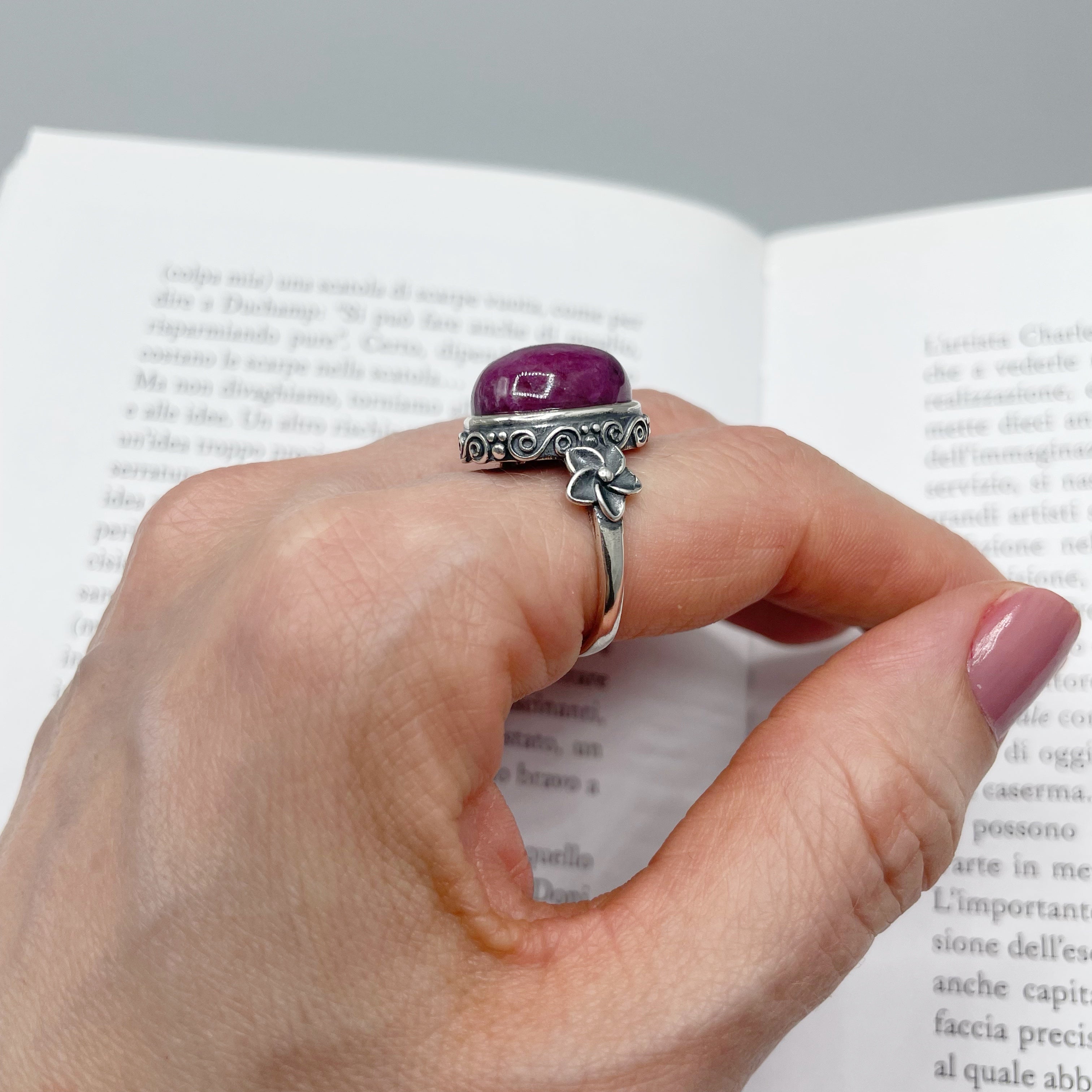 Anello Triumph - Radice di Rubino e Argento 925