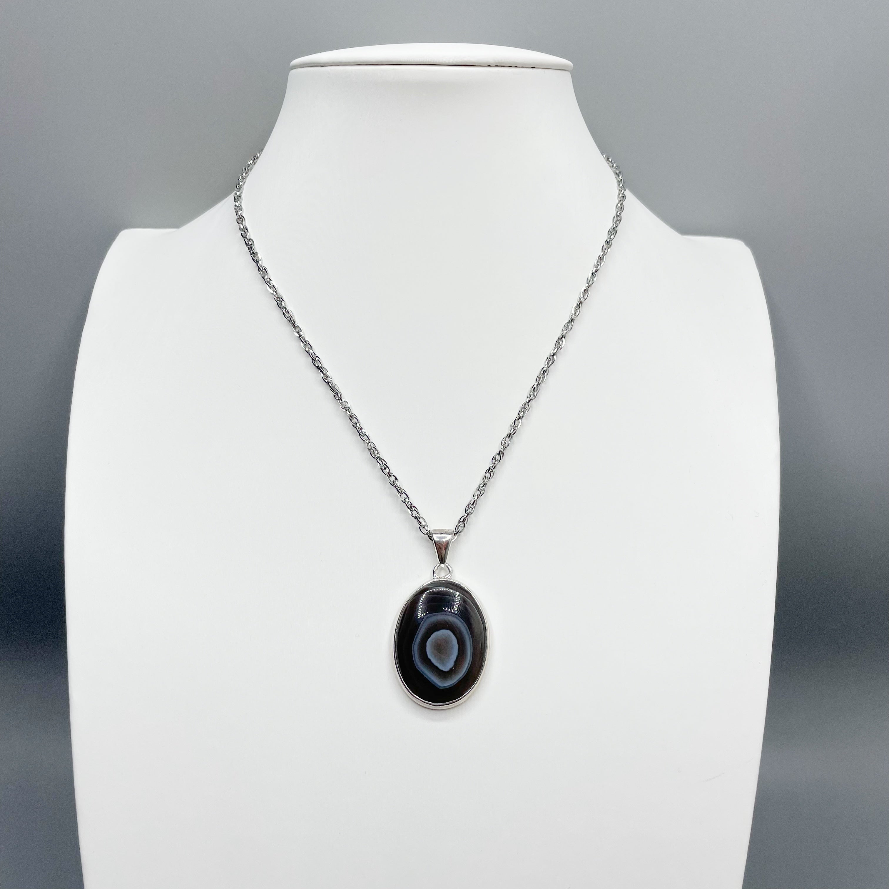 Ciondolo Occhio di Shiva Ovale - Argento 925
