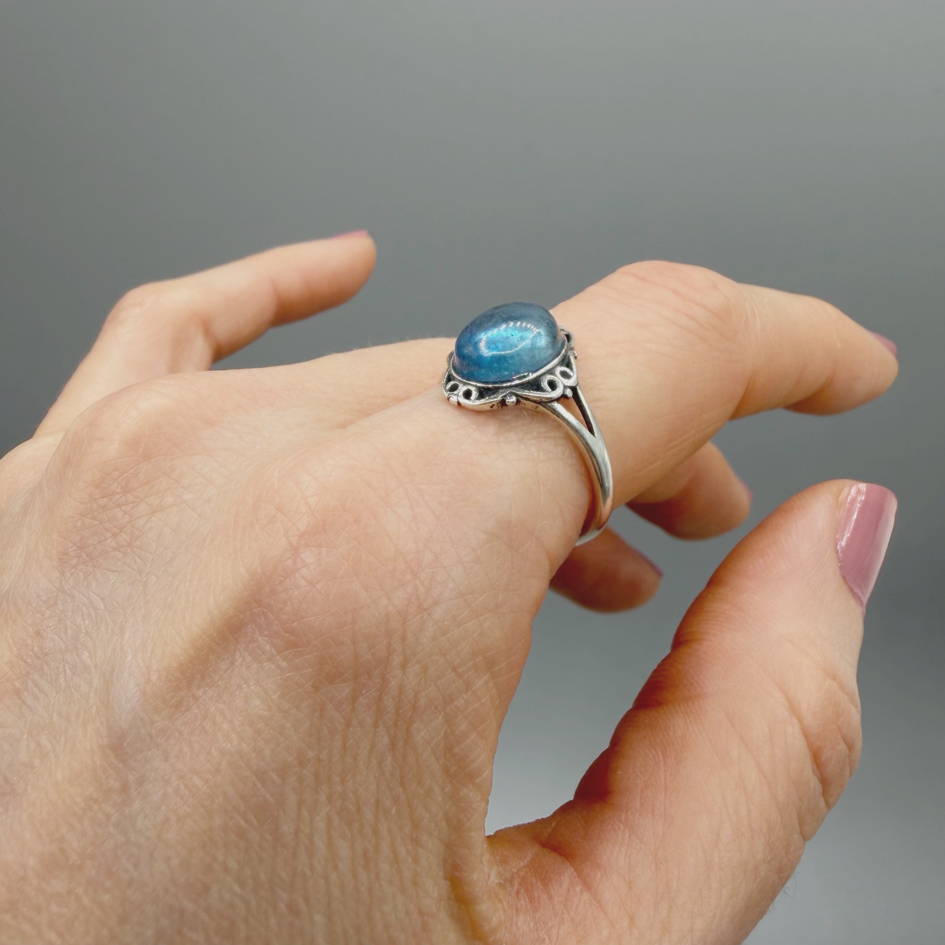 Anello Diadema Acquamarina e Argento 925