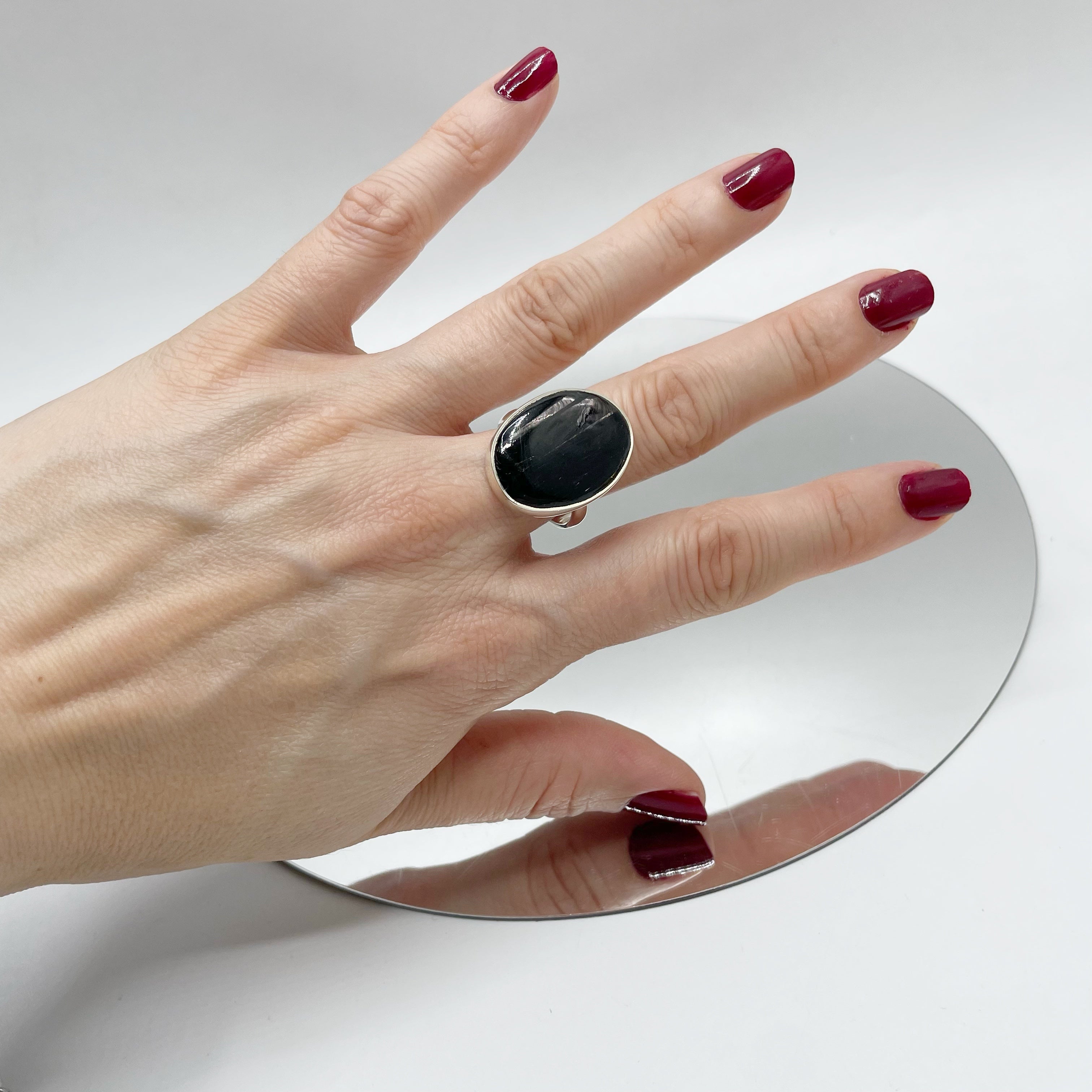 Anello Iperstene Ovale - Argento 925