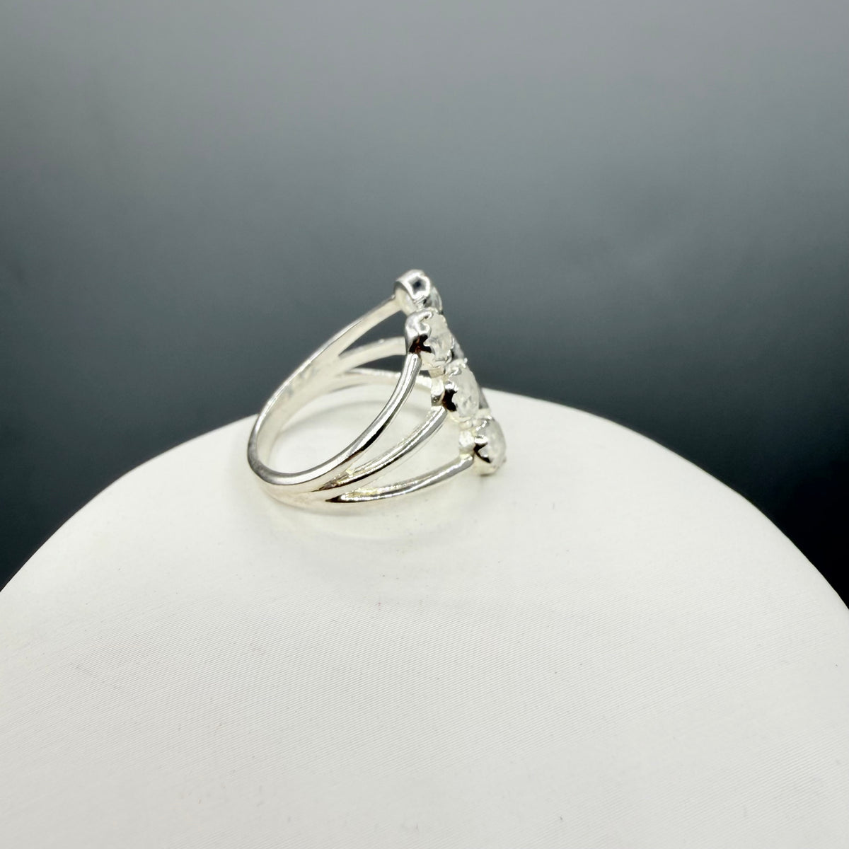 Anello Lucky - Labradorite Bianca e Argento 925