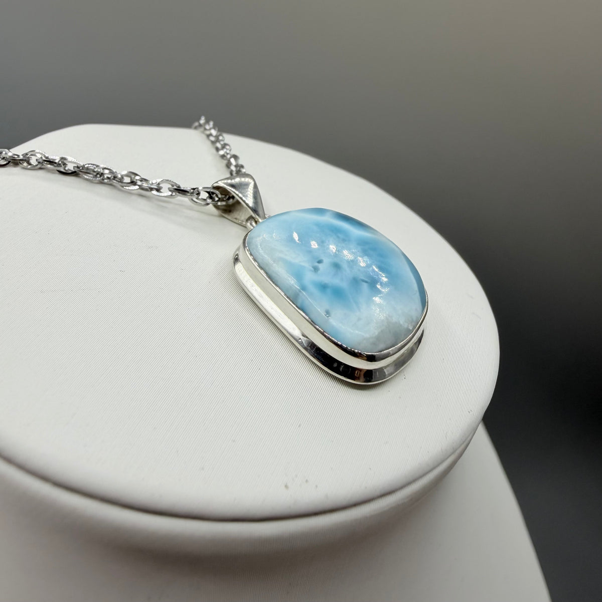 Ciondolo Larimar Argento 925 - Irregolare