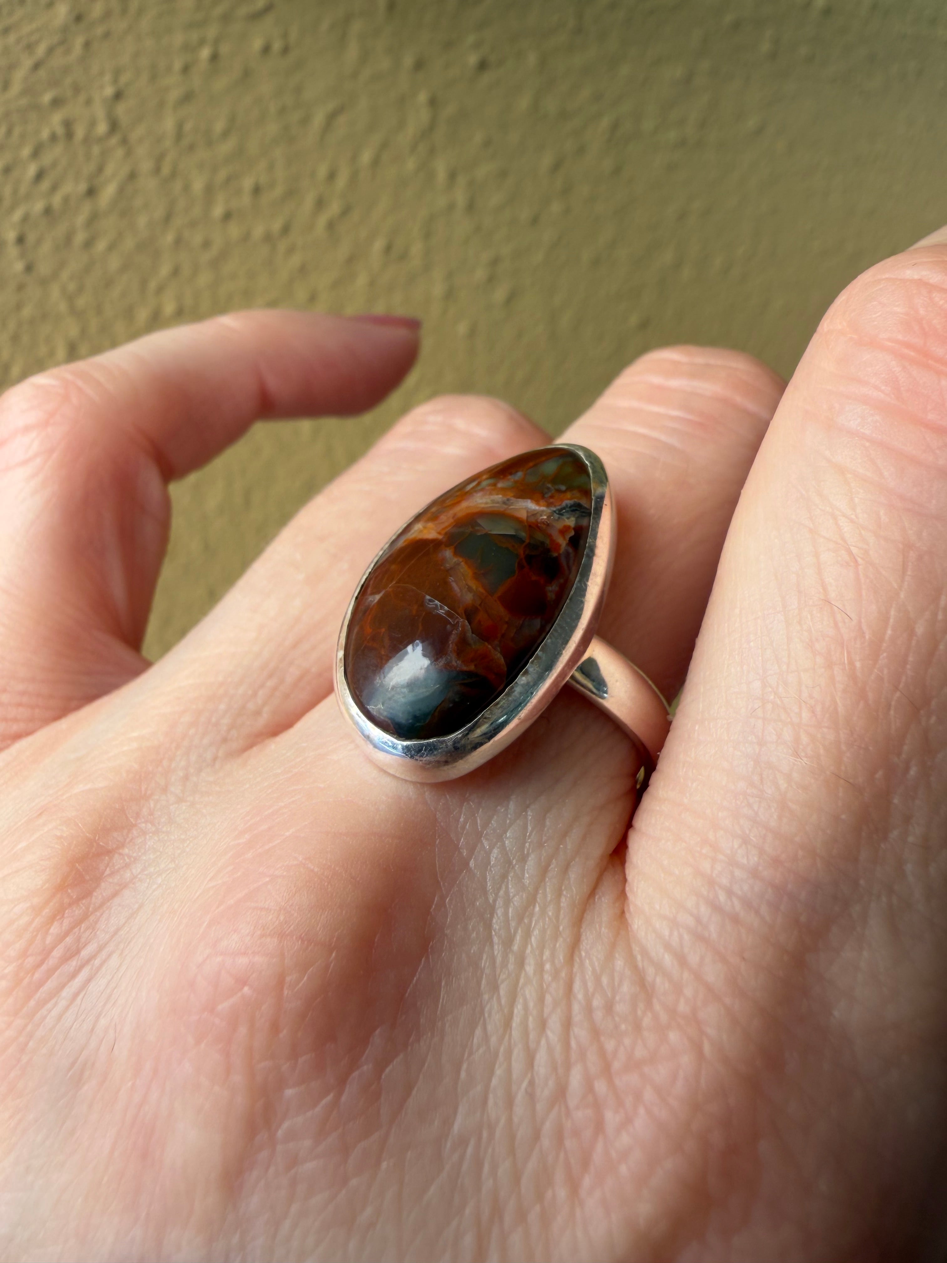 Anello Diaspro Argento 925