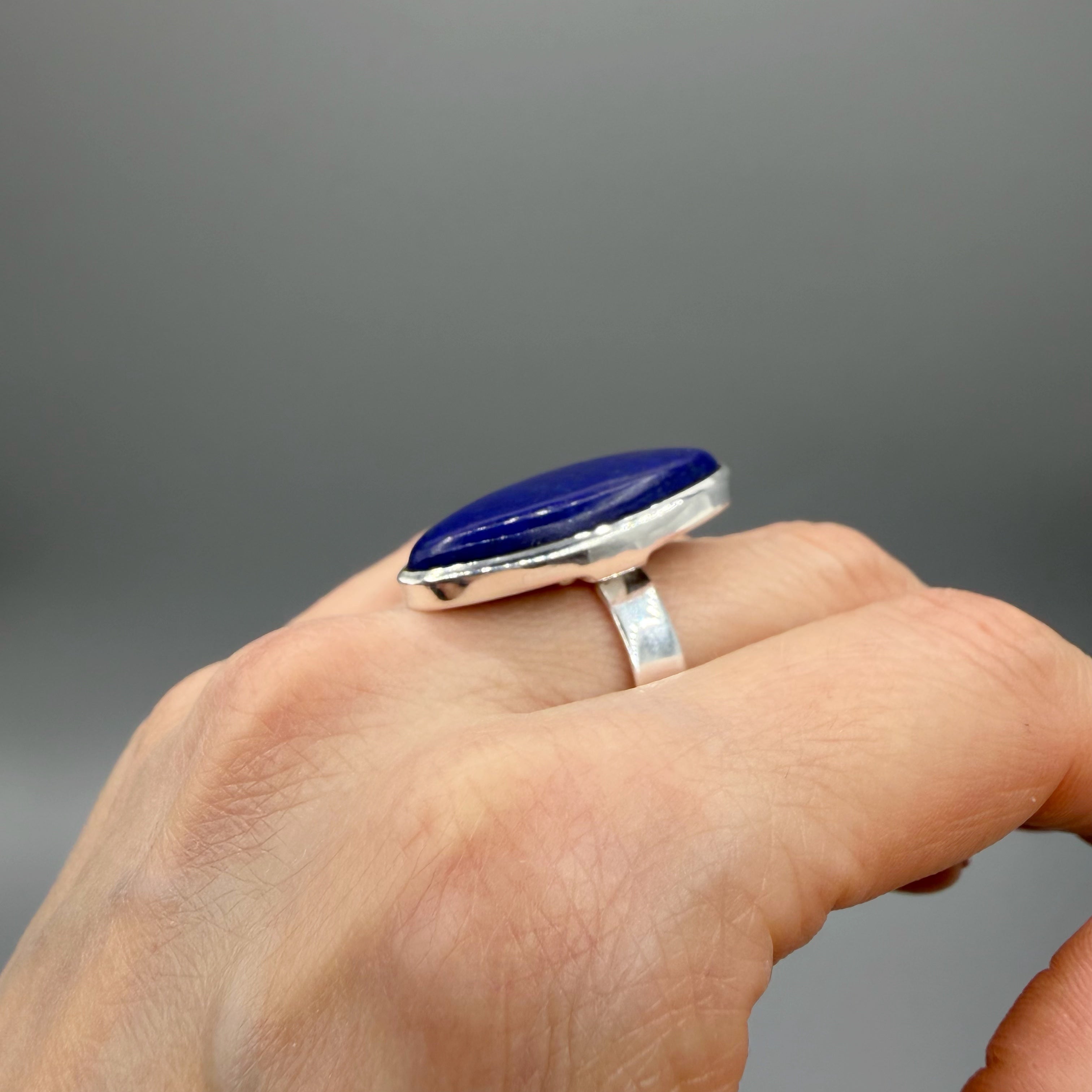Anello Lapislazzuli Ovale - Argento 925