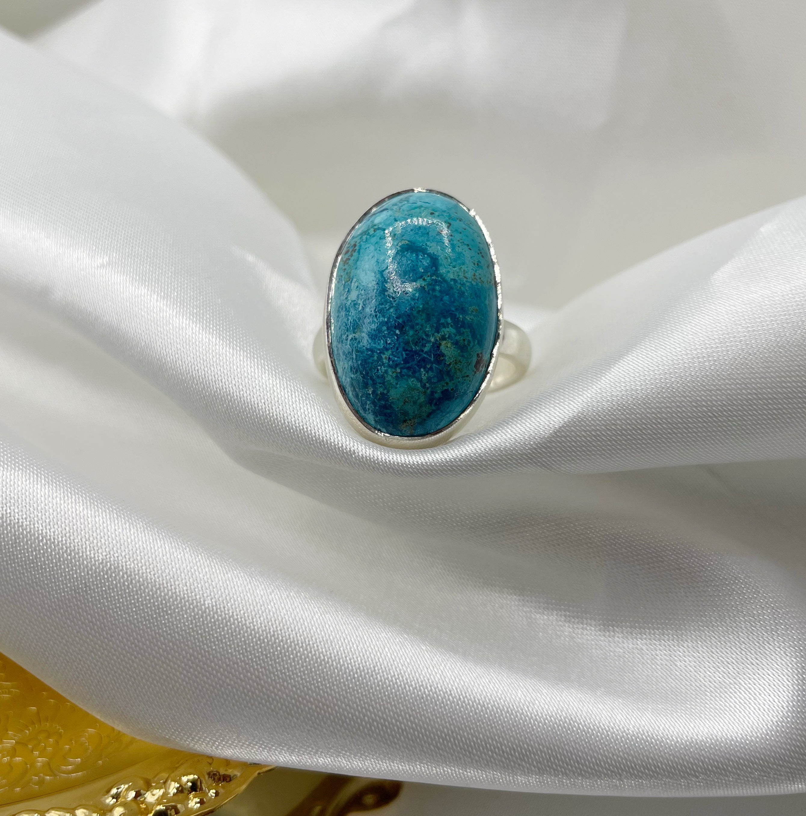 Anello Shattuckite e Argento 925 - Ovale