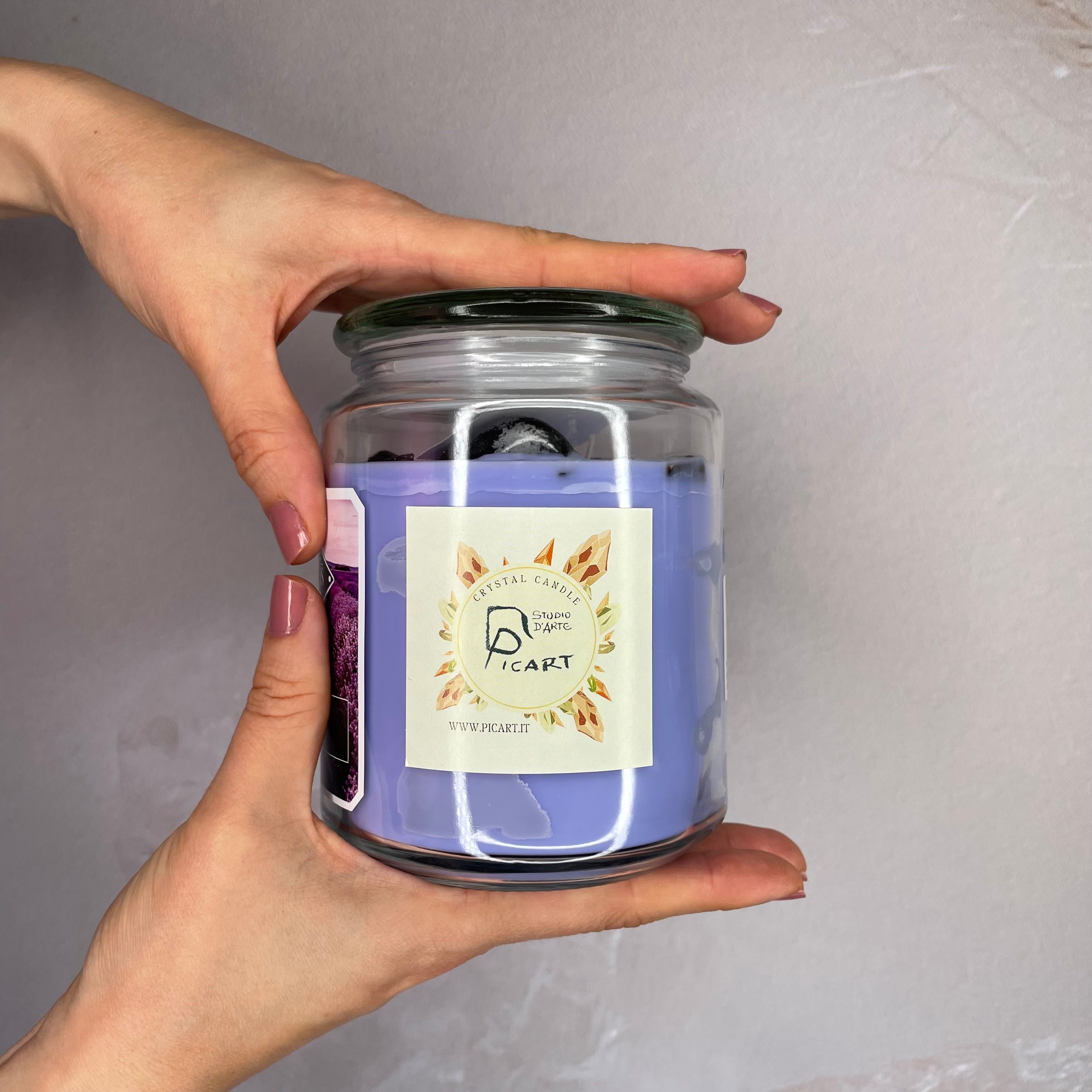 Candela con Cristalli - PROTEZIONE