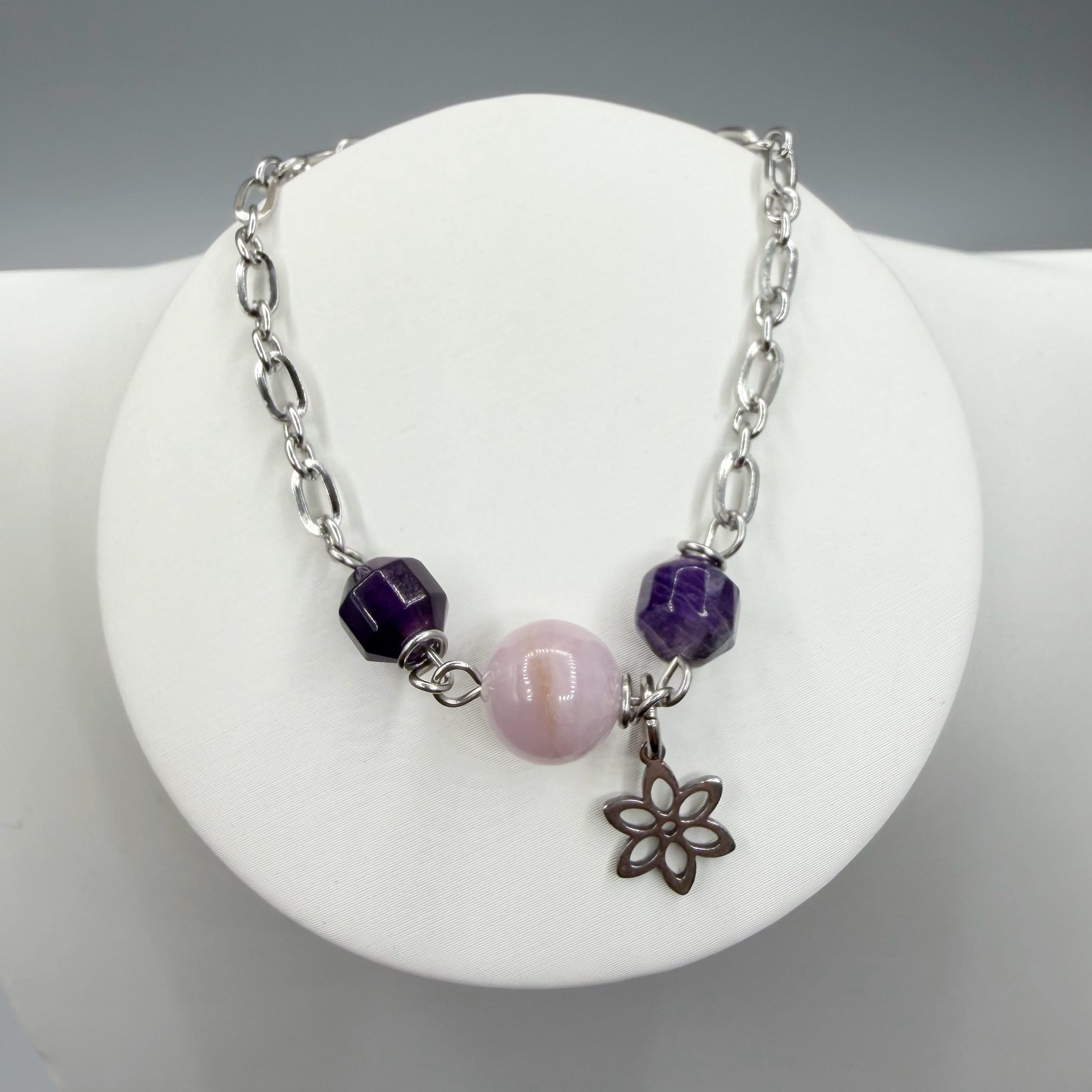 Bracciale Manifestazione - Kunzite e Ametista - LIMITED EDITION