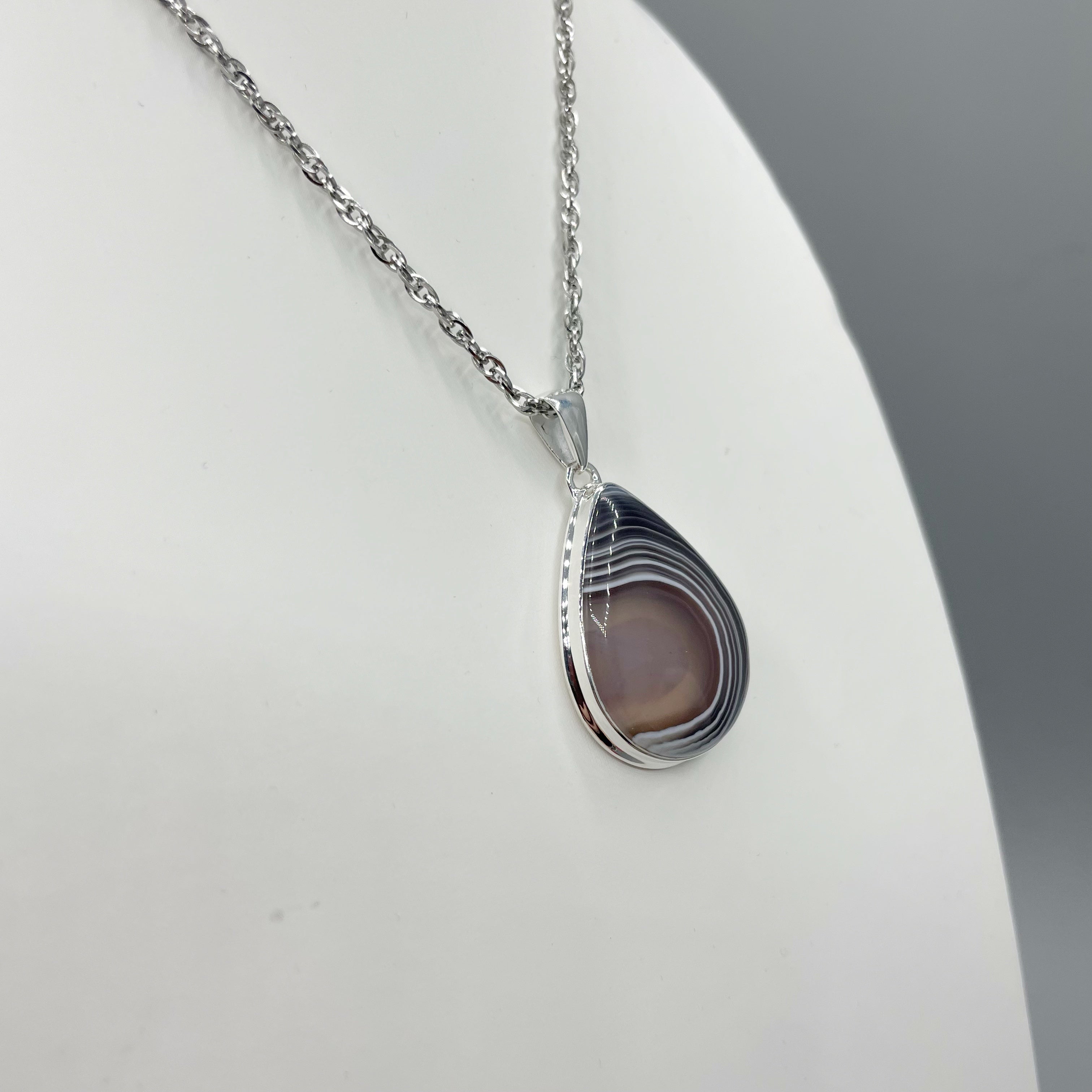 Ciondolo Occhio di Shiva a Goccia - Argento 925