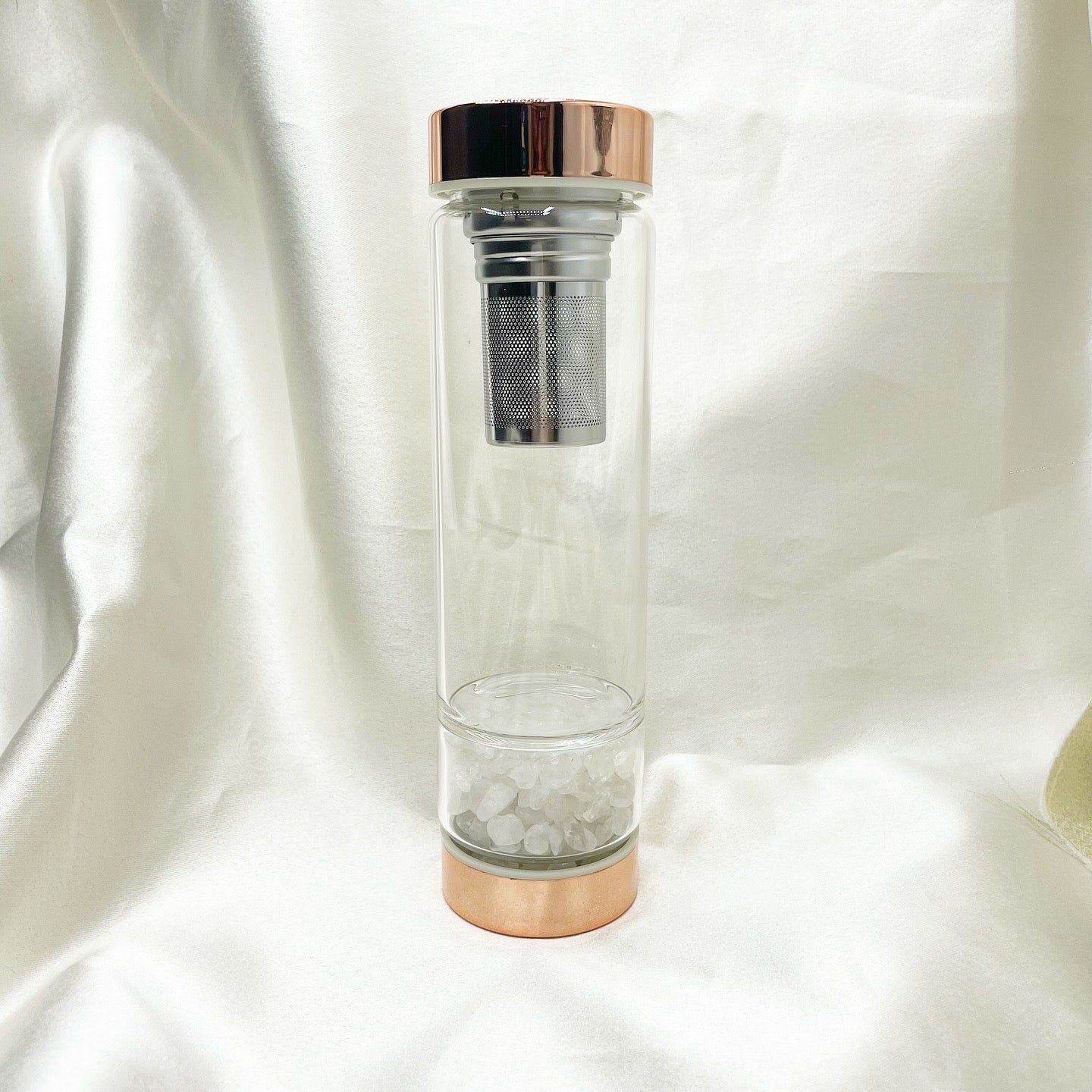 Bottiglia Energetica con infusore di Tè e Cristalli