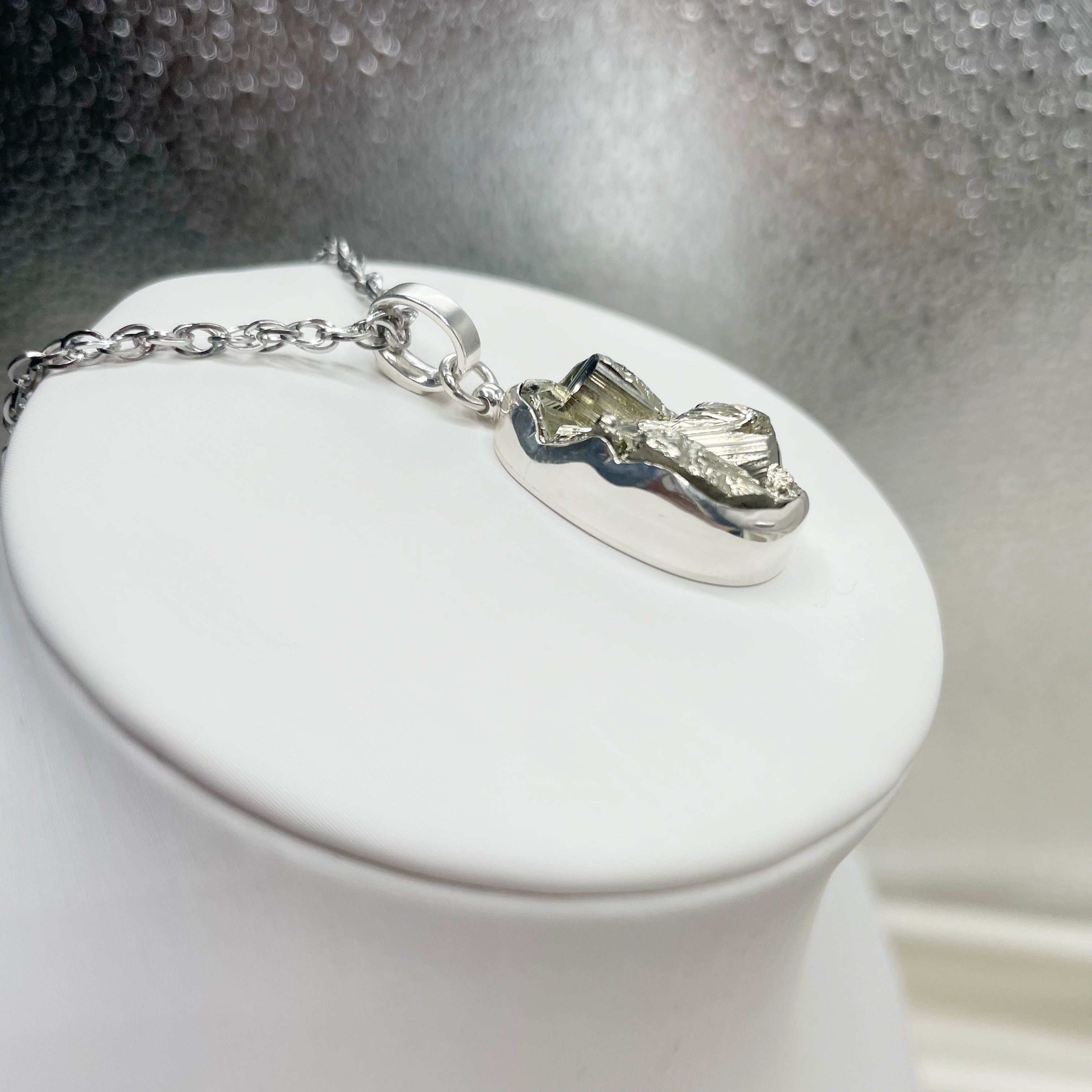 Ciondolo Pirite Grezza - Argento 925