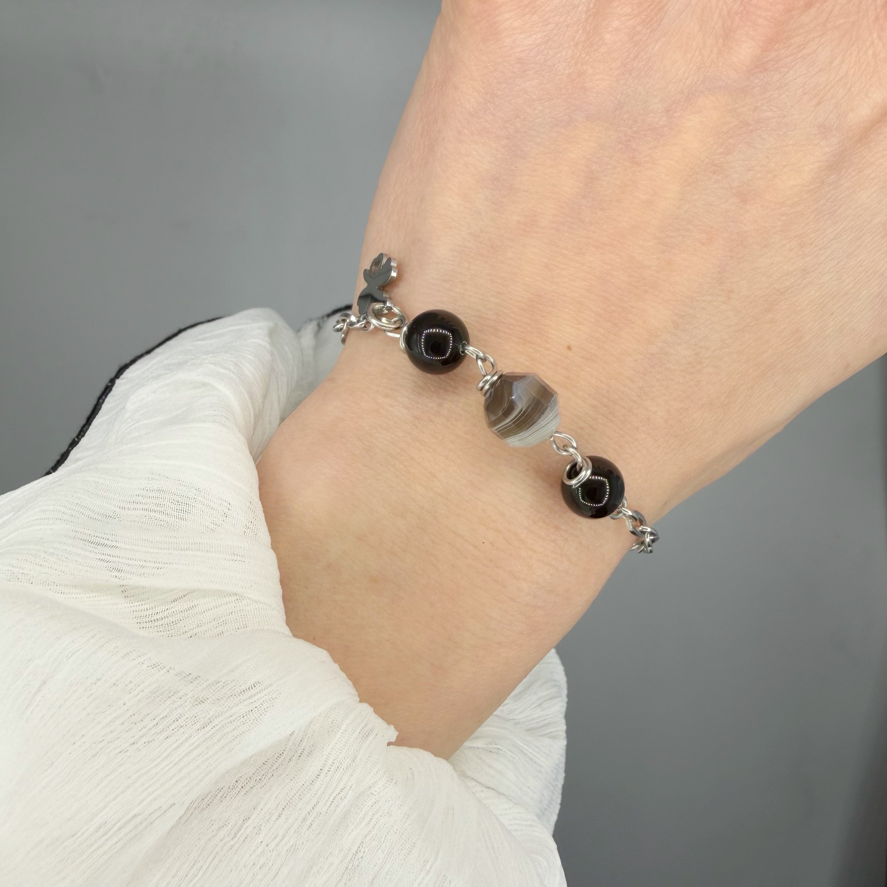 Bracciale Anti-Invidia - Occhio di Shiva, Ossidiana, Onice - LIMITED EDITION