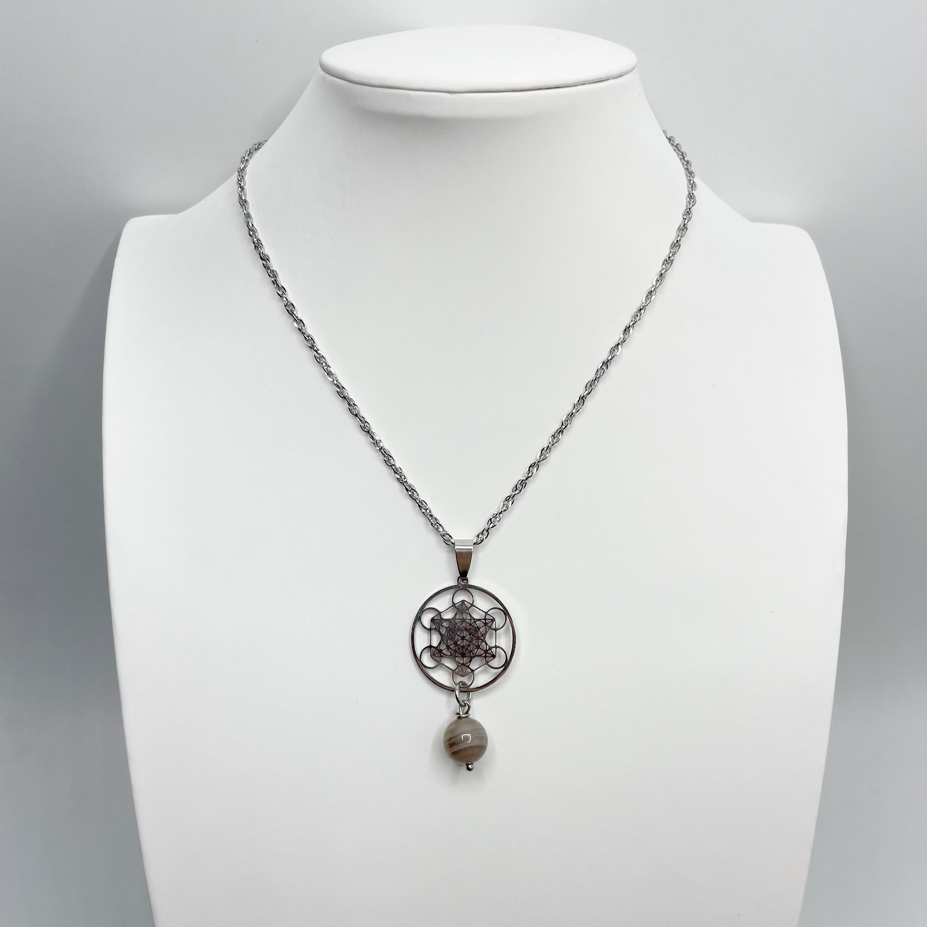 Collana Occhio di Shiva e Cubo di Metatron
