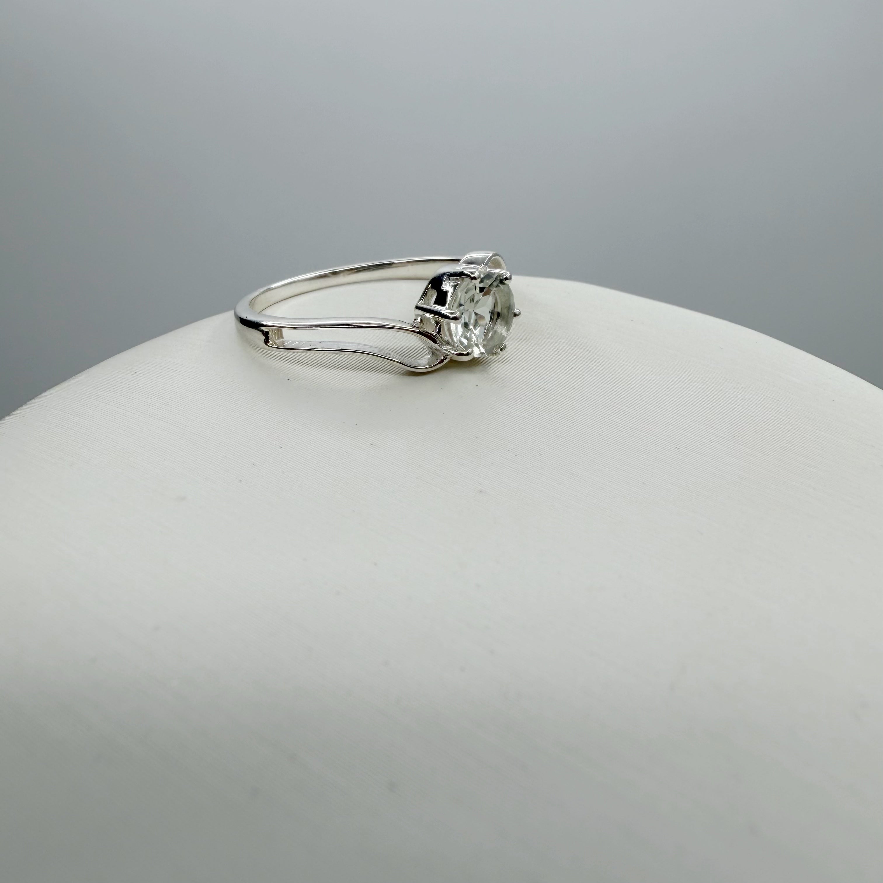 Anello Prasiolite | Argento 925 - NON REGOLABILE